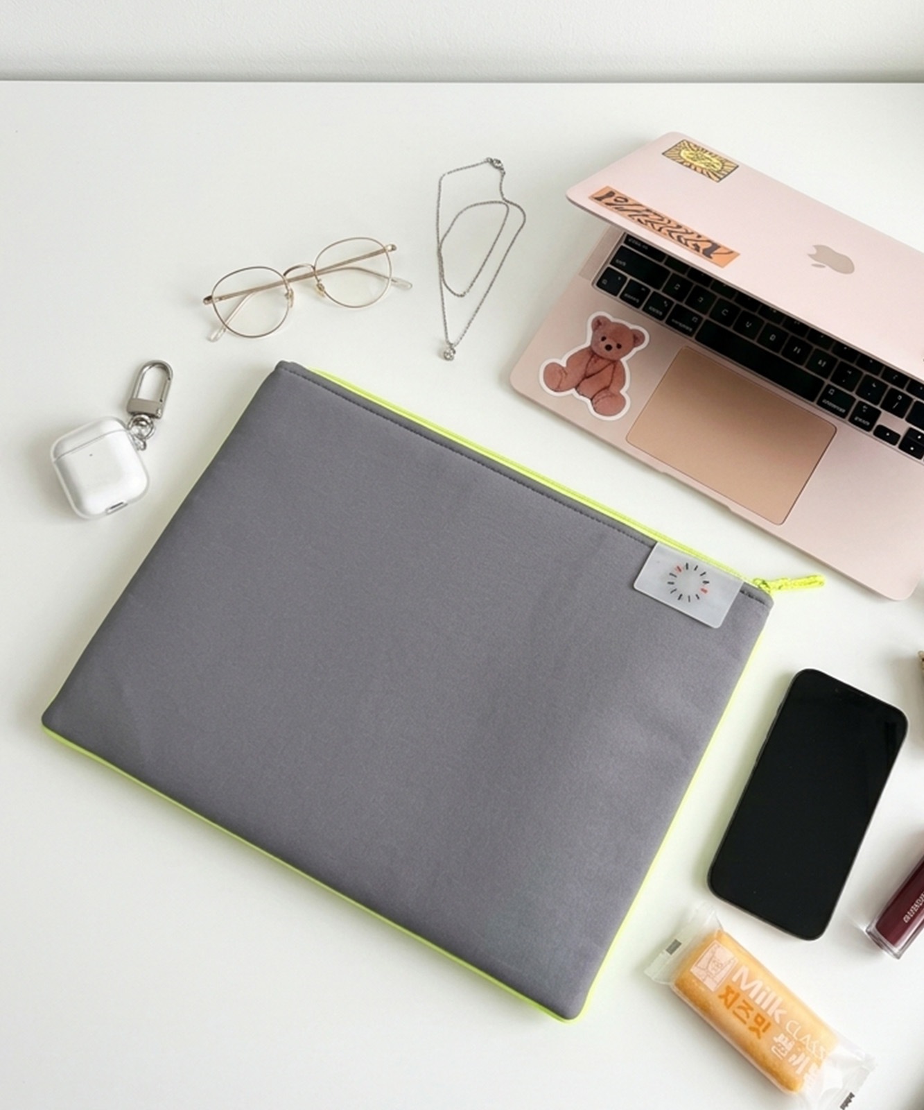 【 DEVICE select 】 サステナブル バイカラー PCスリーブケース パソコンケース 13インチ 14インチ A4 おしゃれ 韓国 メンズ レディース C192