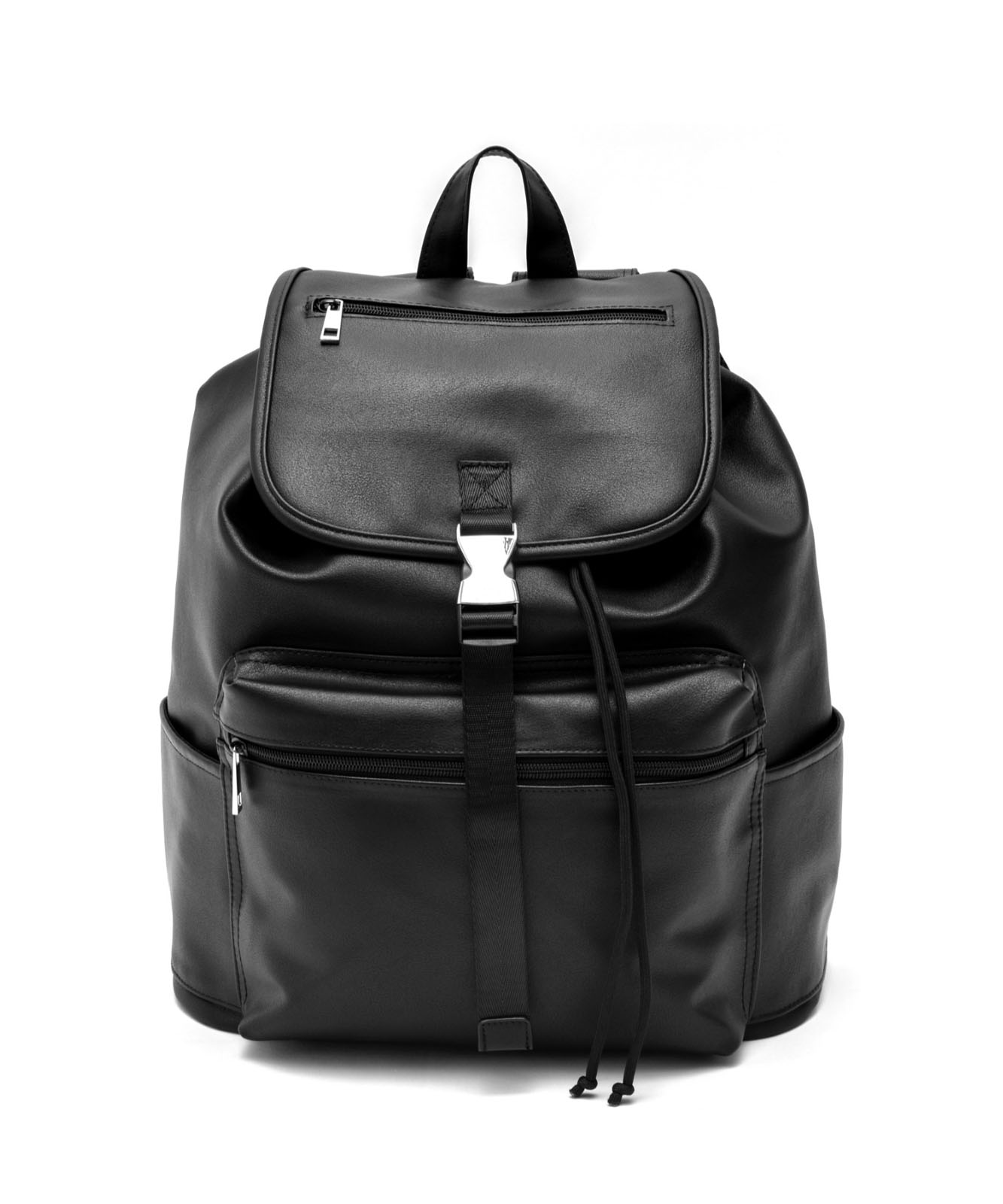 Rename フェイクレザー  ギャザーデザイン バックパック