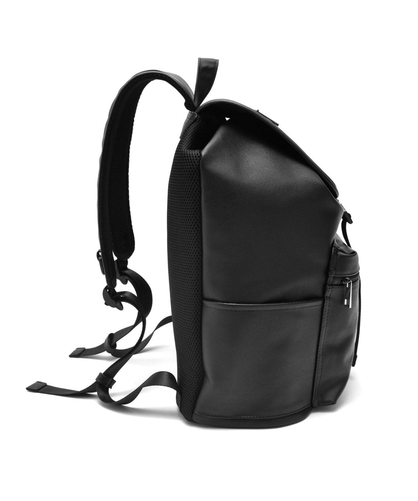 Rename フェイクレザー  ギャザーデザイン バックパック