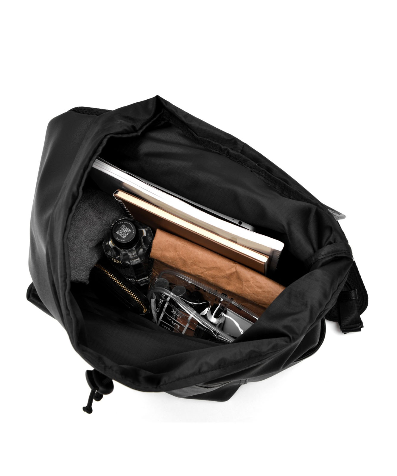 Rename フェイクレザー  ギャザーデザイン バックパック