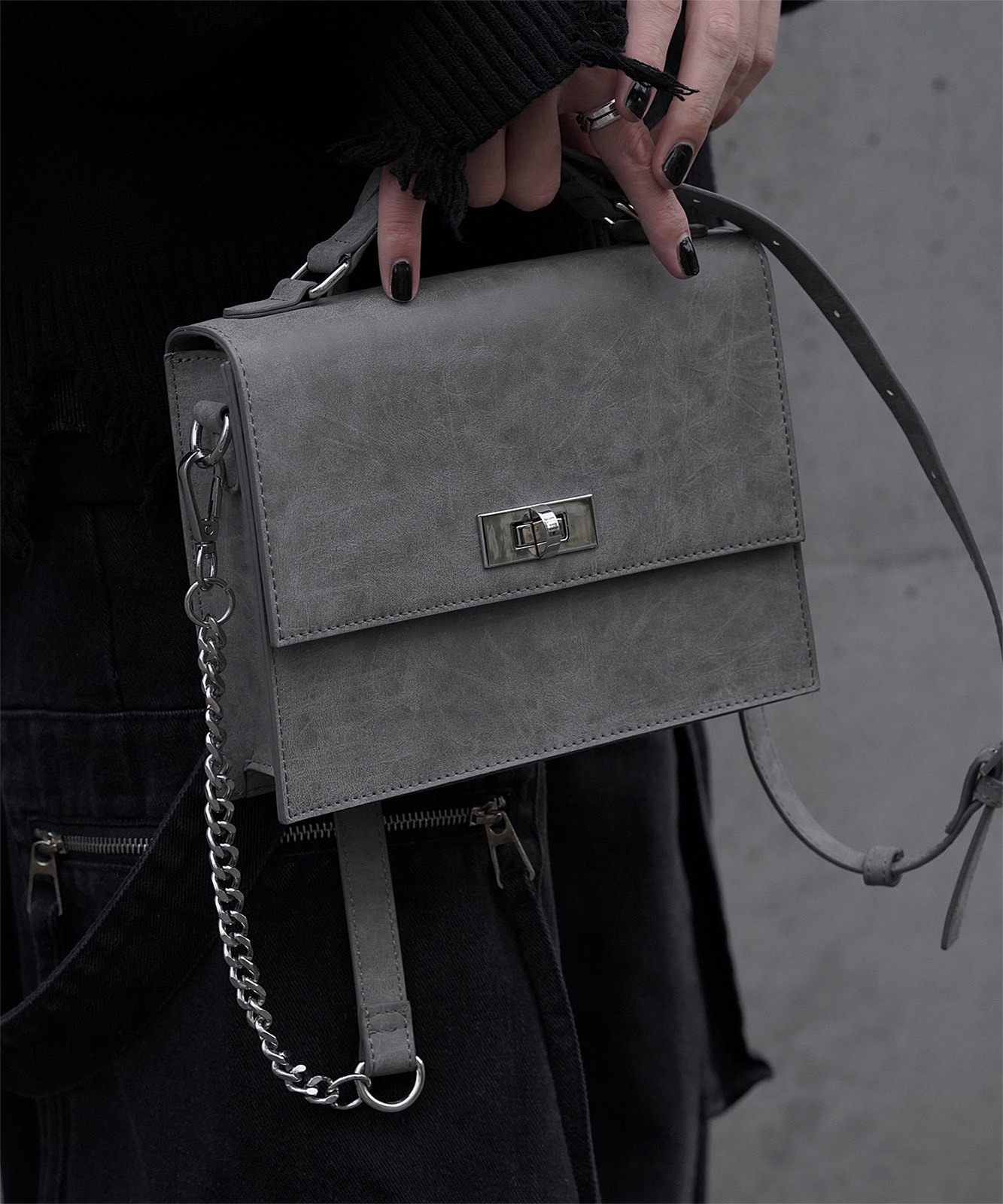 【 DEVICE × ユウコラボ 】 Rename メタル スクエア 2wayトート ショルダーバッグ ノームコア メンズ レディース