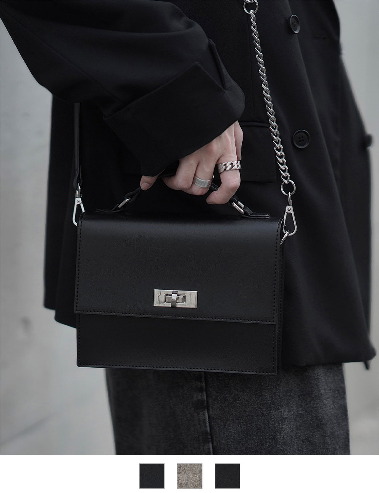 【 DEVICE × ユウコラボ 】 Rename メタル スクエア 2wayトート ショルダーバッグ ノームコア メンズ レディース