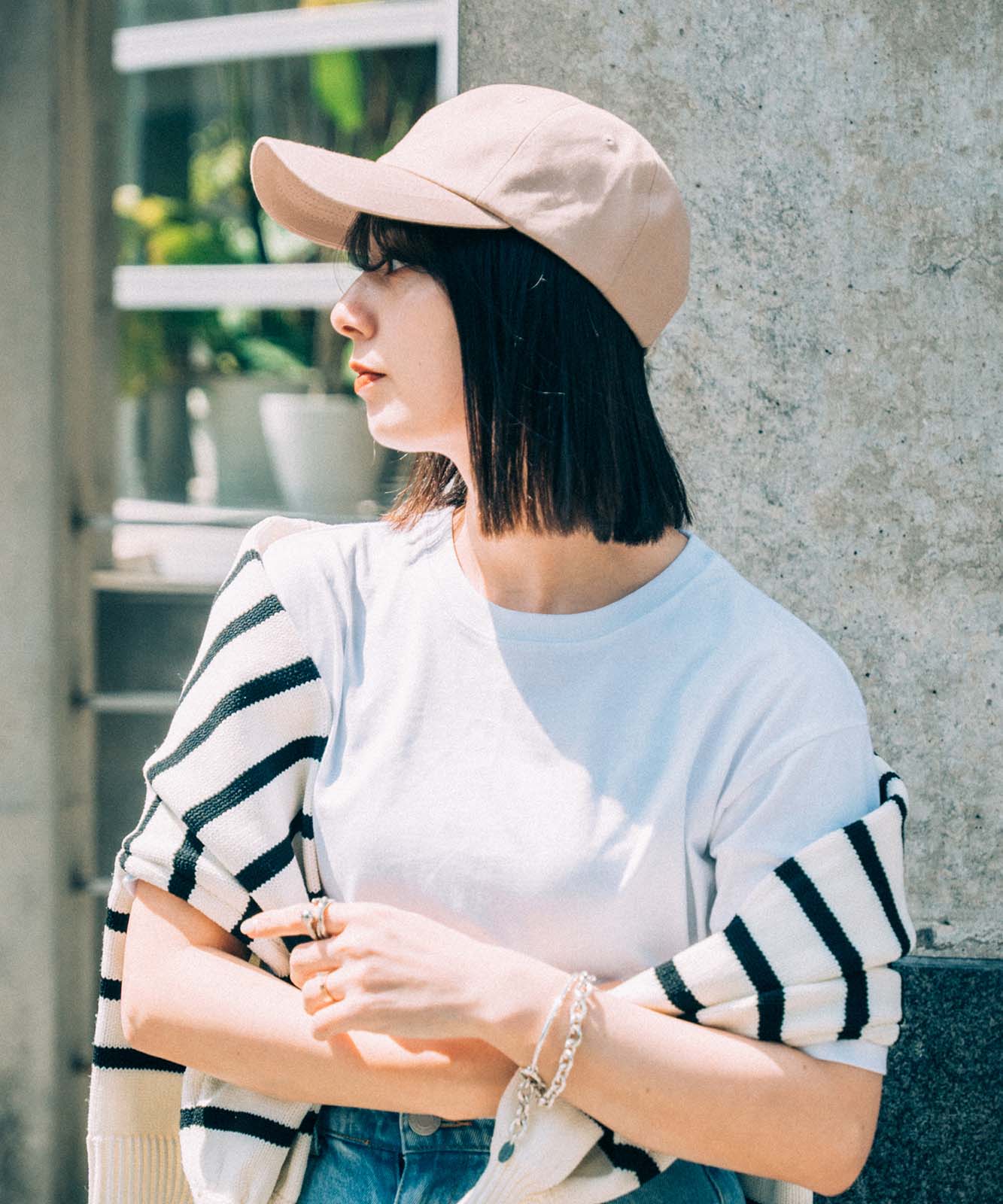 DEVICE+ シンプル オーバーフィット ベースボール キャップ