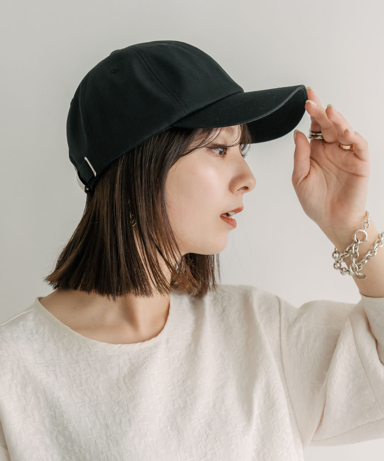 DEVICE+ シンプル オーバーフィット ベースボール キャップ