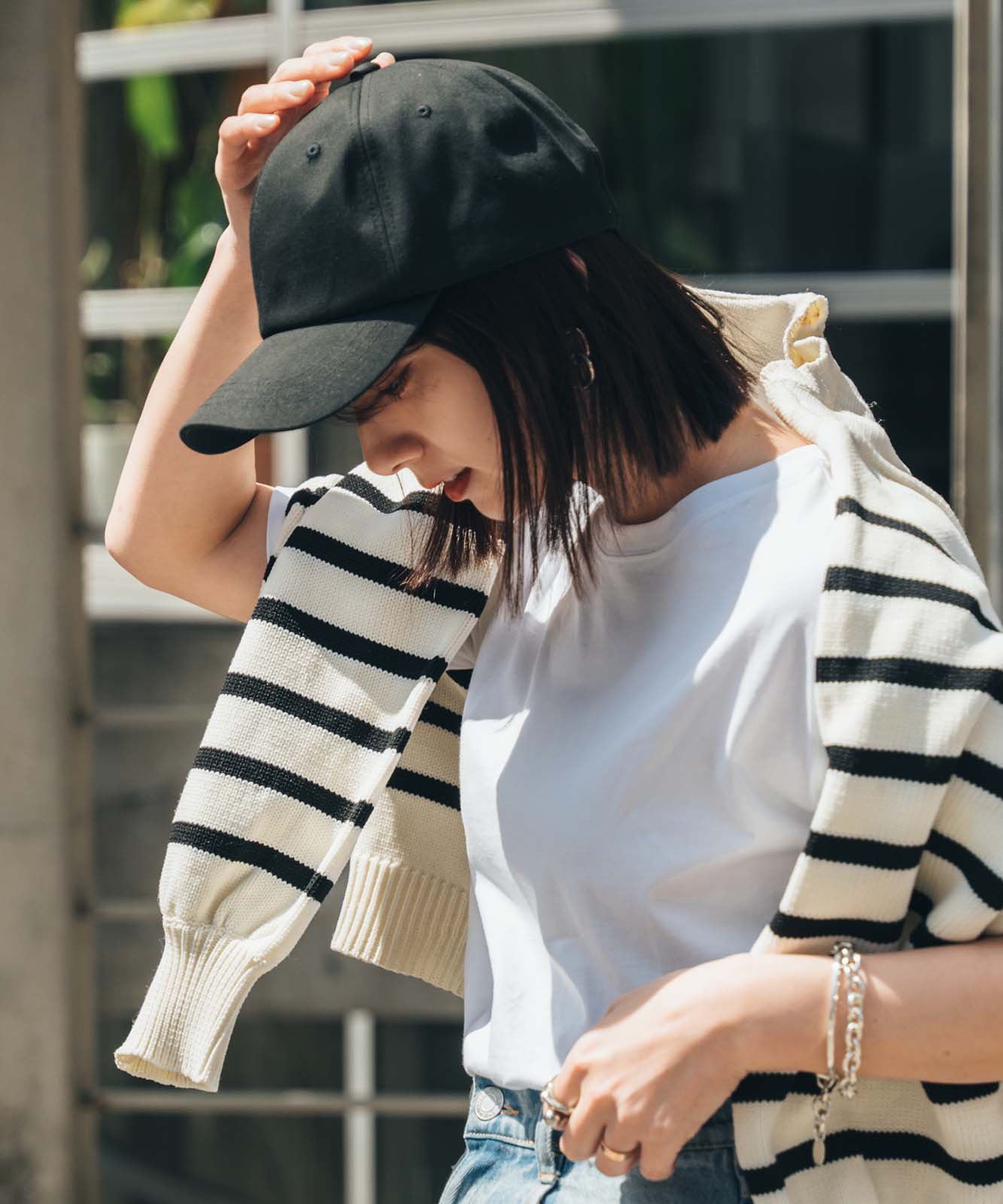 DEVICE+ シンプル オーバーフィット ベースボール キャップ