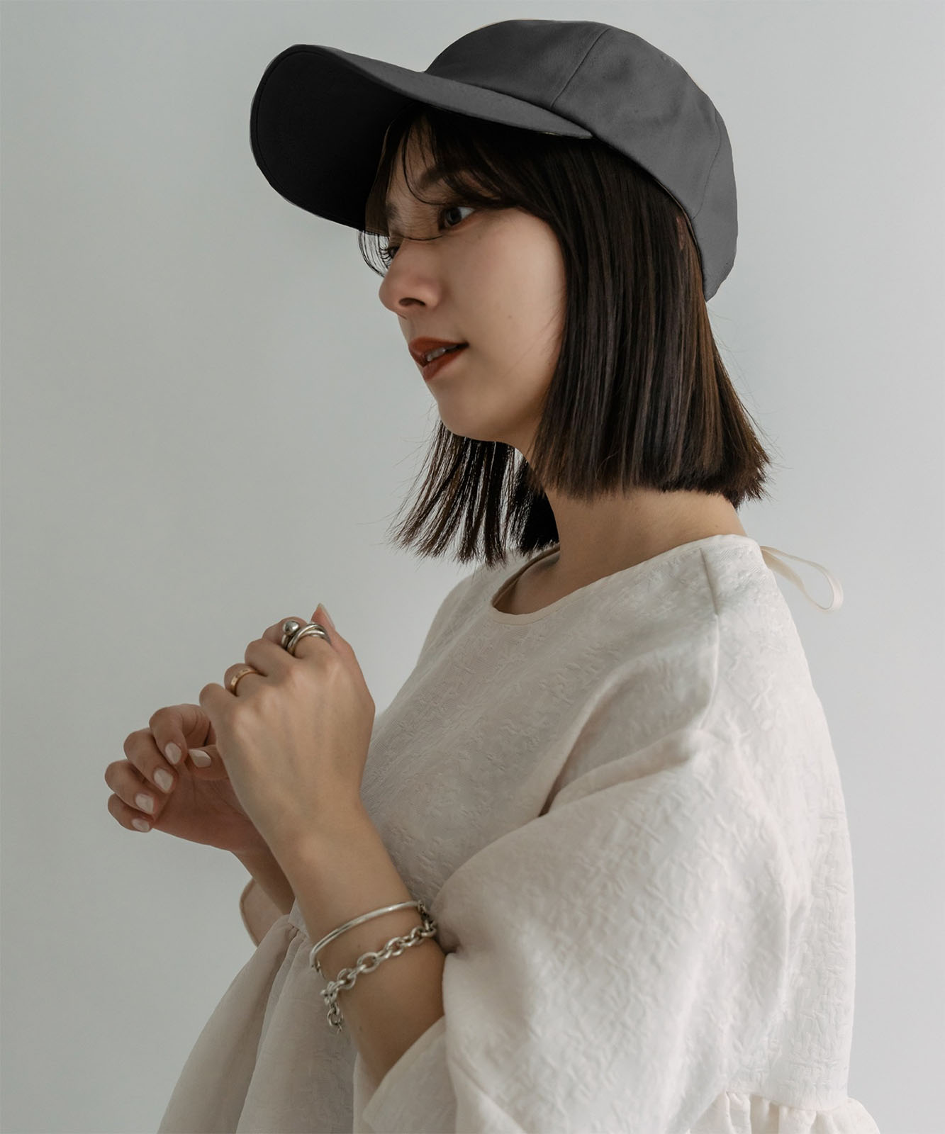 DEVICE+ シンプル オーバーフィット ベースボール キャップ