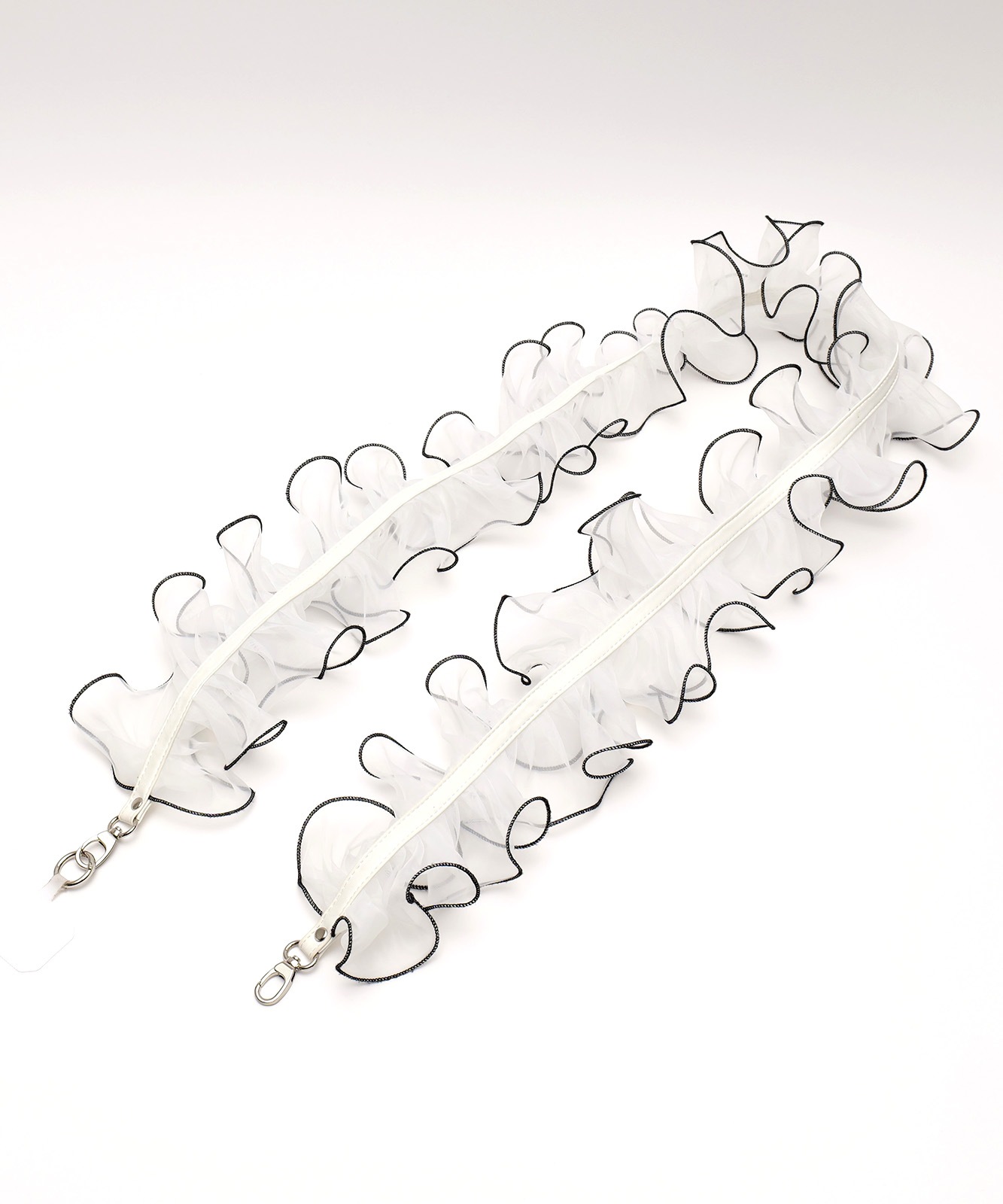 【 Rename 】 チュールフリル シアー スマホショルダー クロスボディストラップ マルチストラップ レディース ユニセックス 学生 旅行 ママ おしゃれ カジュアル RSN24023