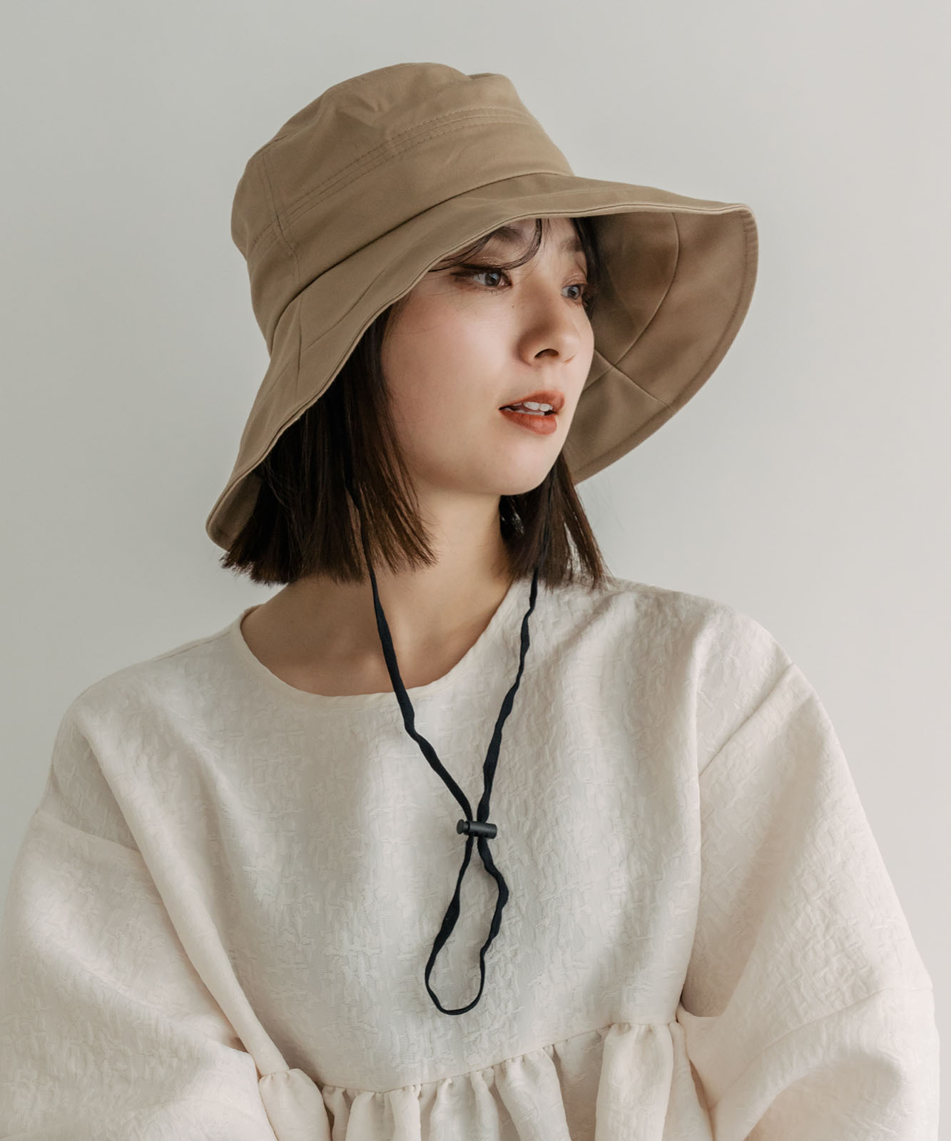 DEVICE＋ シンプル オーバーフィット サファリハット