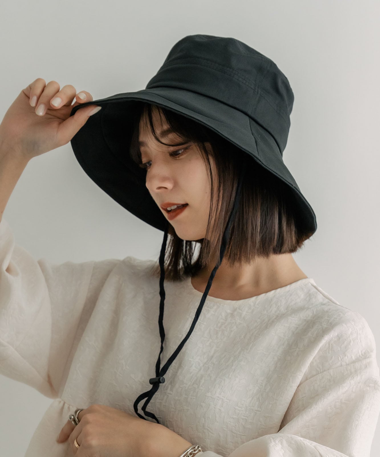 DEVICE＋ シンプル オーバーフィット サファリハット