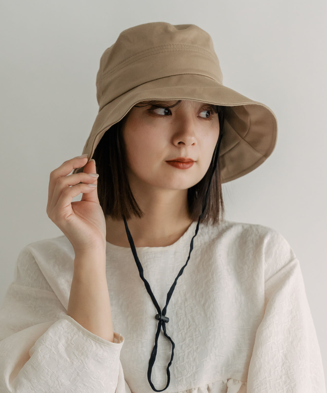 DEVICE＋ シンプル オーバーフィット サファリハット