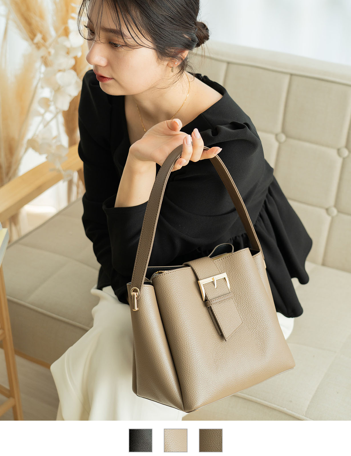 REAIMER 本革 フラップベルト ハンドバッグ レディース 通勤 大人