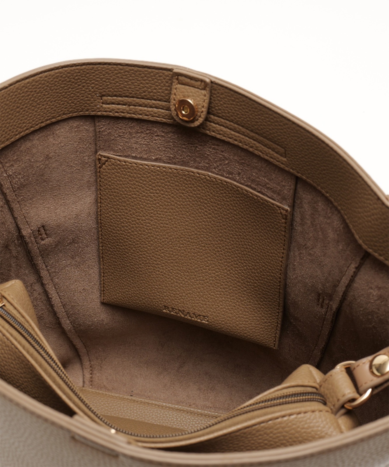 Rename ワンハンドル ショルダーバッグ インナーバッグ付き レディース