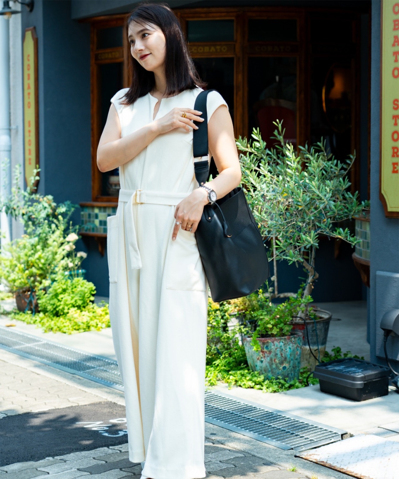 Rename ワンハンドル ショルダーバッグ インナーバッグ付き レディース