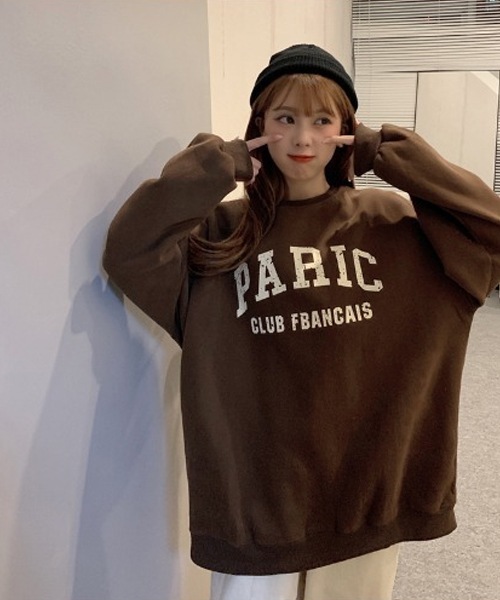 DEVICE select シンプルデザイン プリント スウェット フ―ディー メンズ レディース ユニセックス