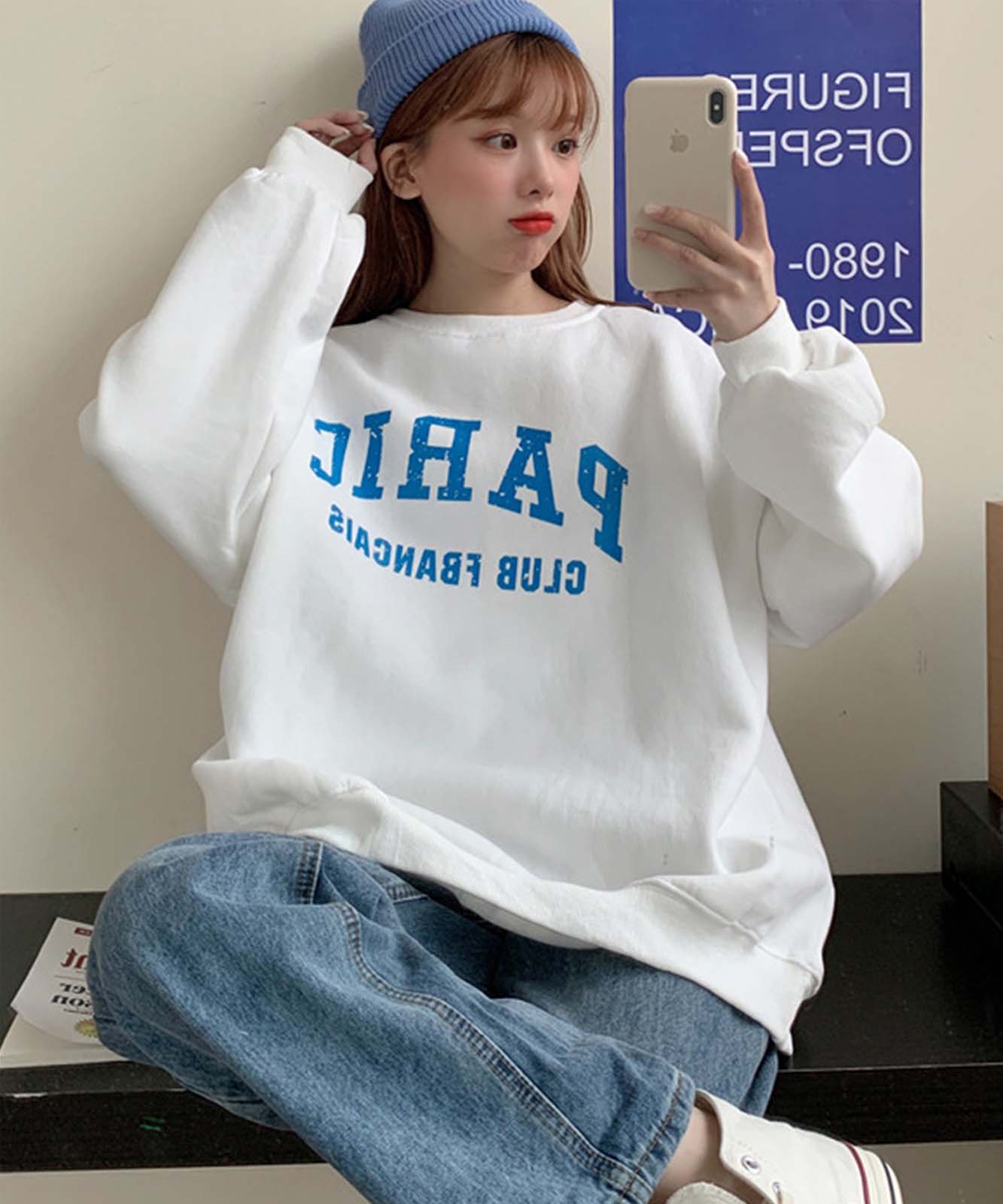 DEVICE select シンプルデザイン プリント スウェット フ―ディー メンズ レディース ユニセックス