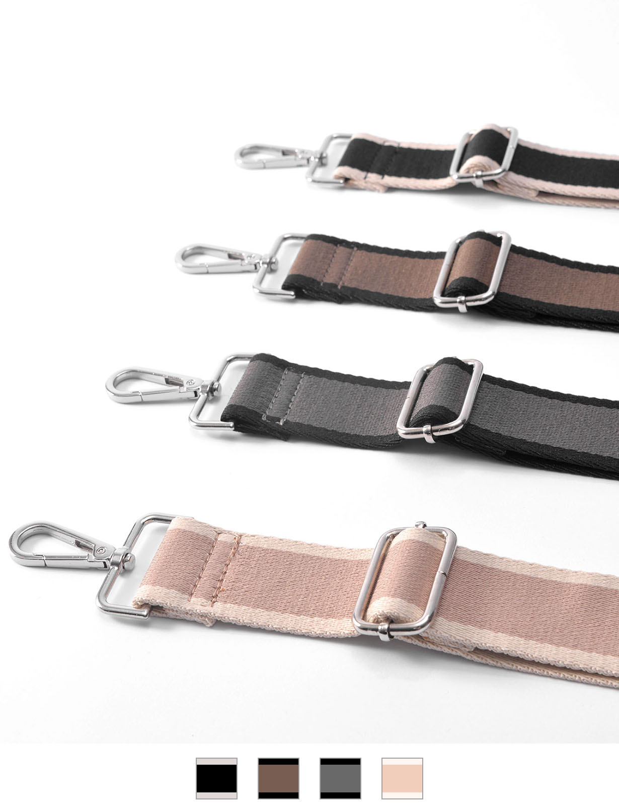 付け替え可能 バイカラー ショルダーストラップ