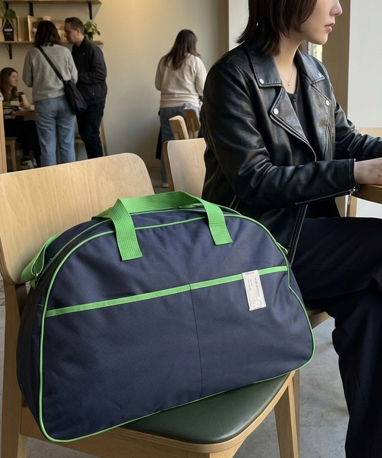 【 DEVICE select 】 サステナブル バイカラー 2WAY ボストンバッグ トラベル キャリーオン 大容量 軽量 旅行 ジム 修学旅行 韓国 メンズ レディース C664
