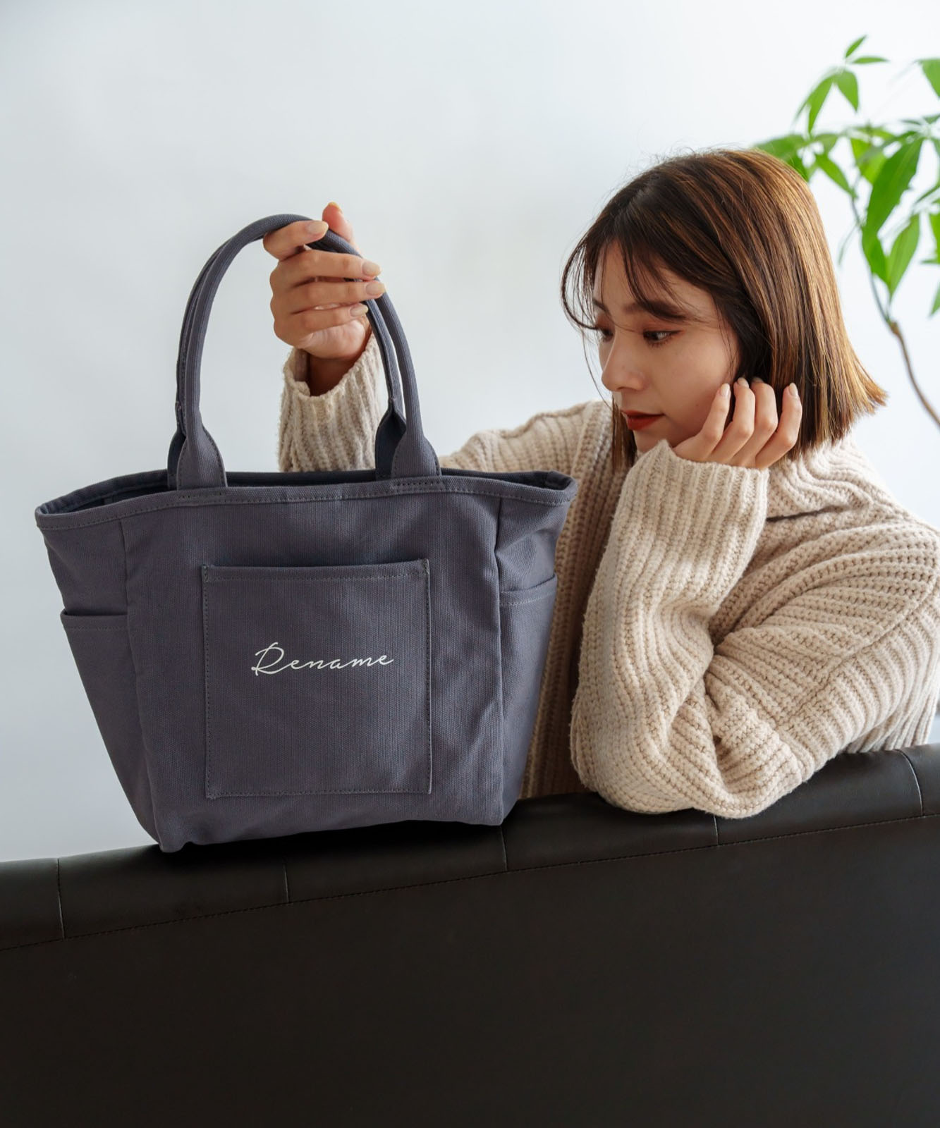 Rename 帆布 BOXトートバッグ