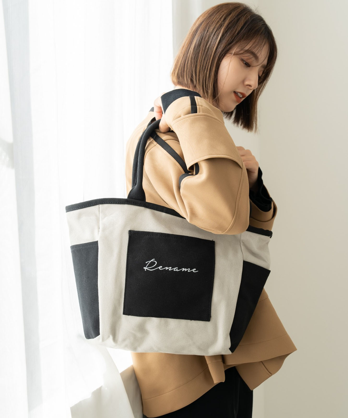 Rename 帆布 BOXトートバッグ