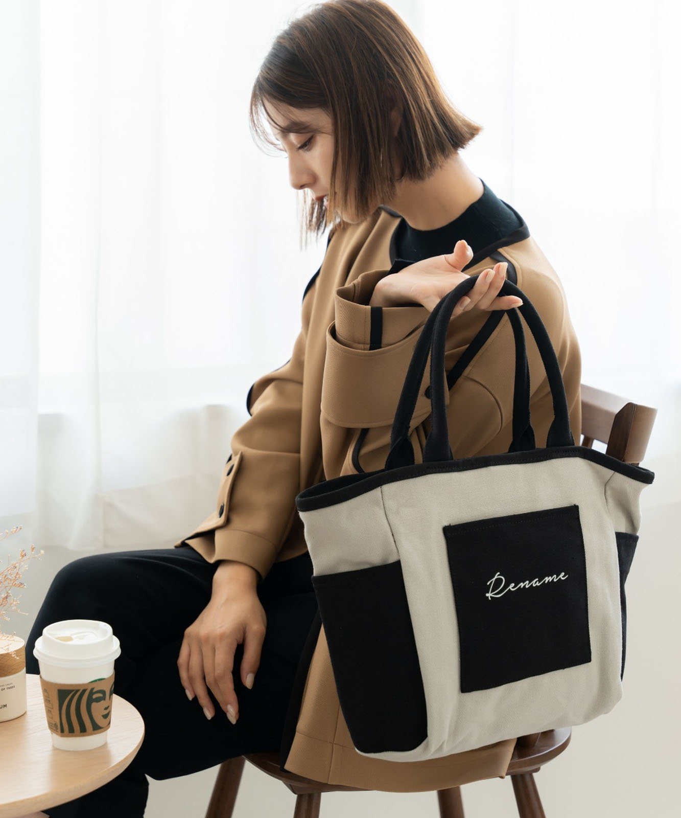 Rename 帆布 BOXトートバッグ