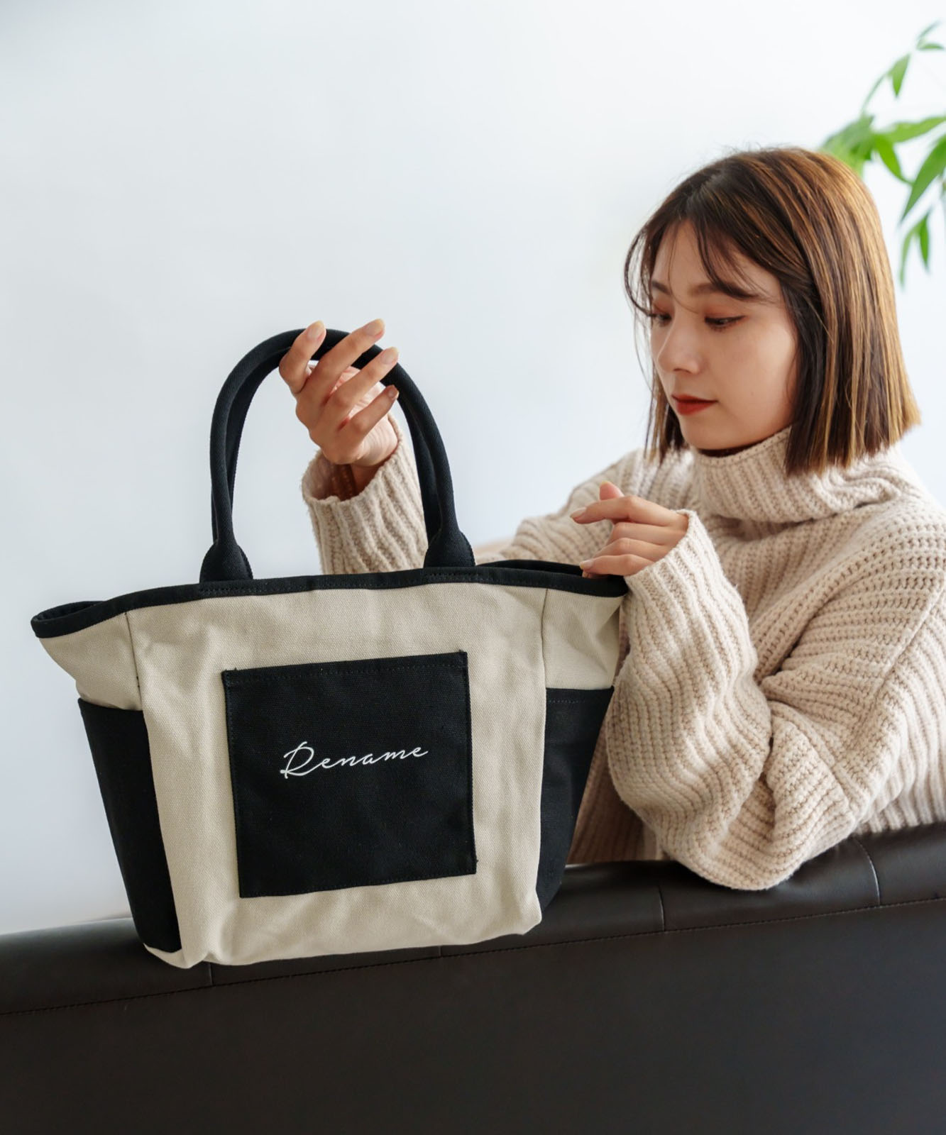 Rename 帆布 BOXトートバッグ