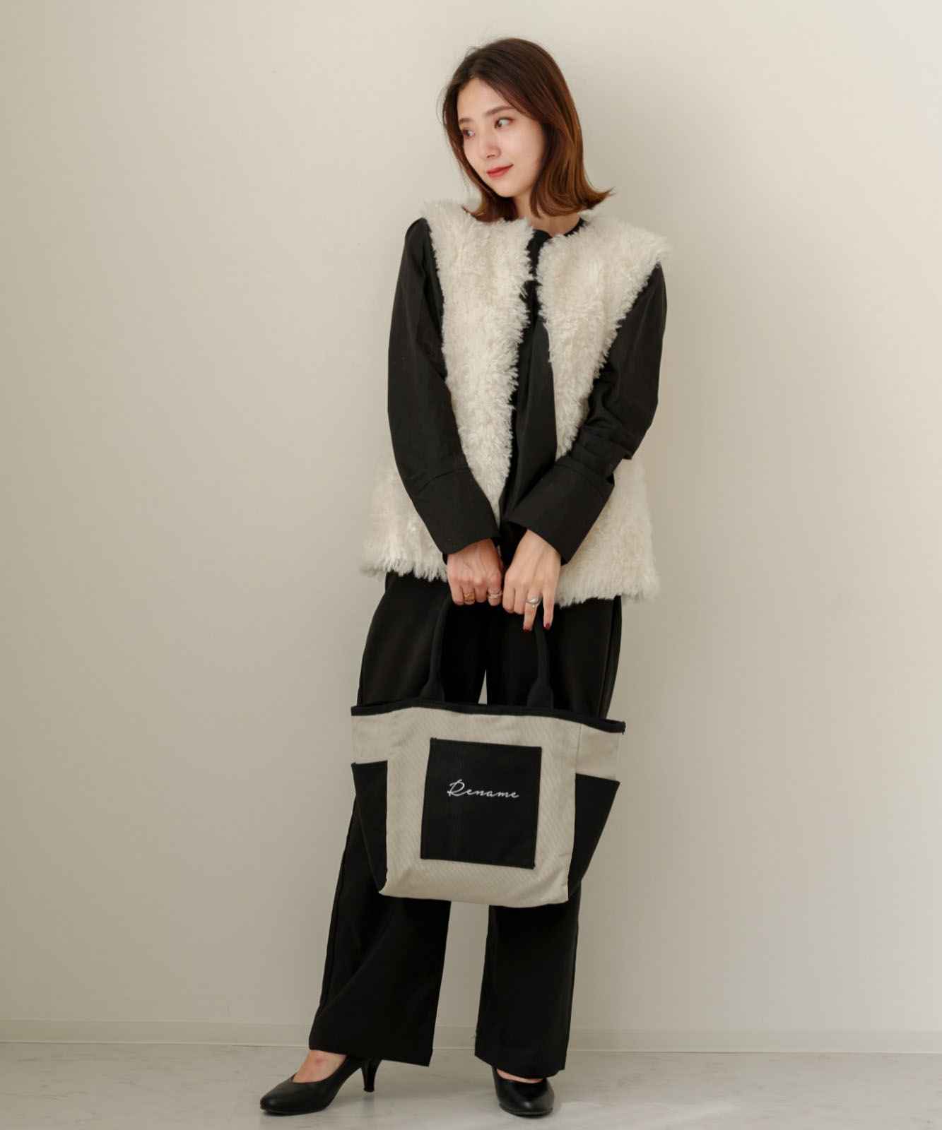 Rename 帆布 BOXトートバッグ