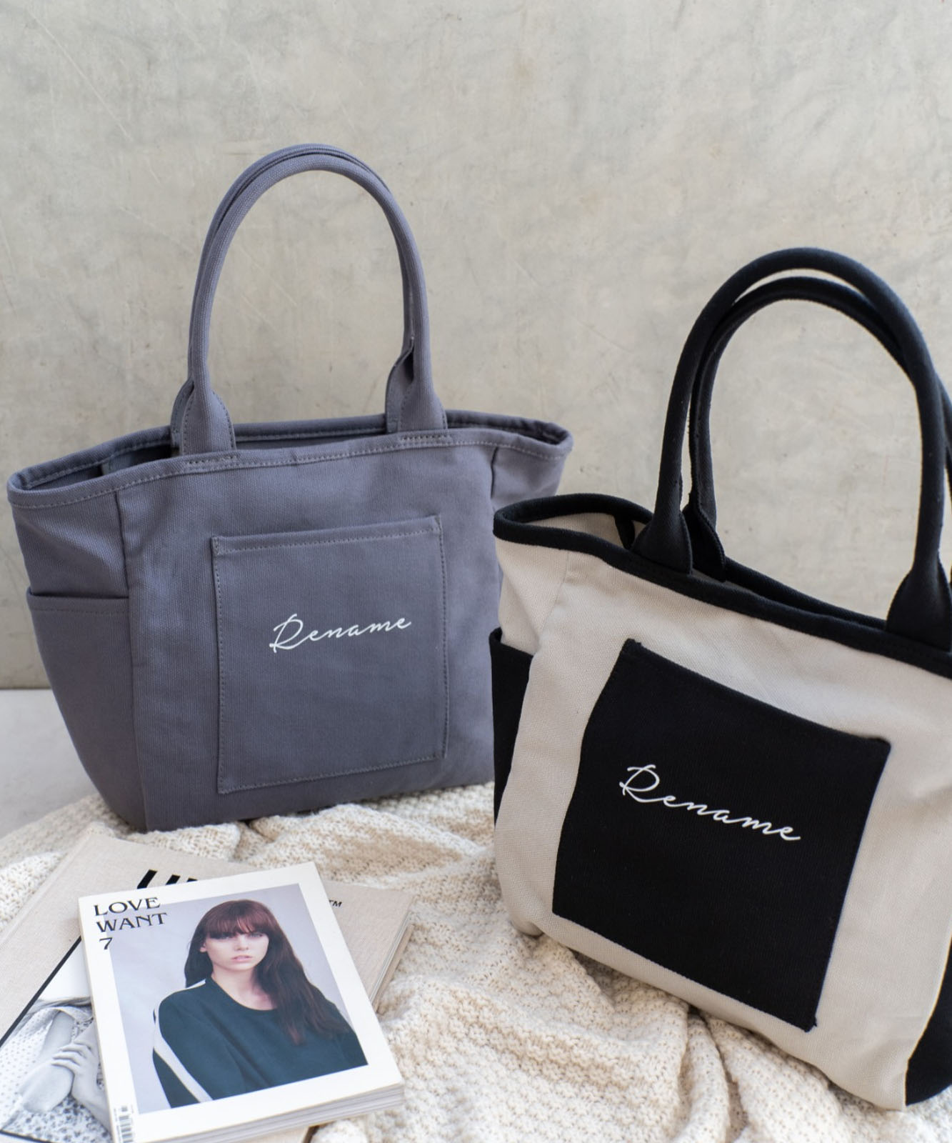Rename 帆布 BOXトートバッグ