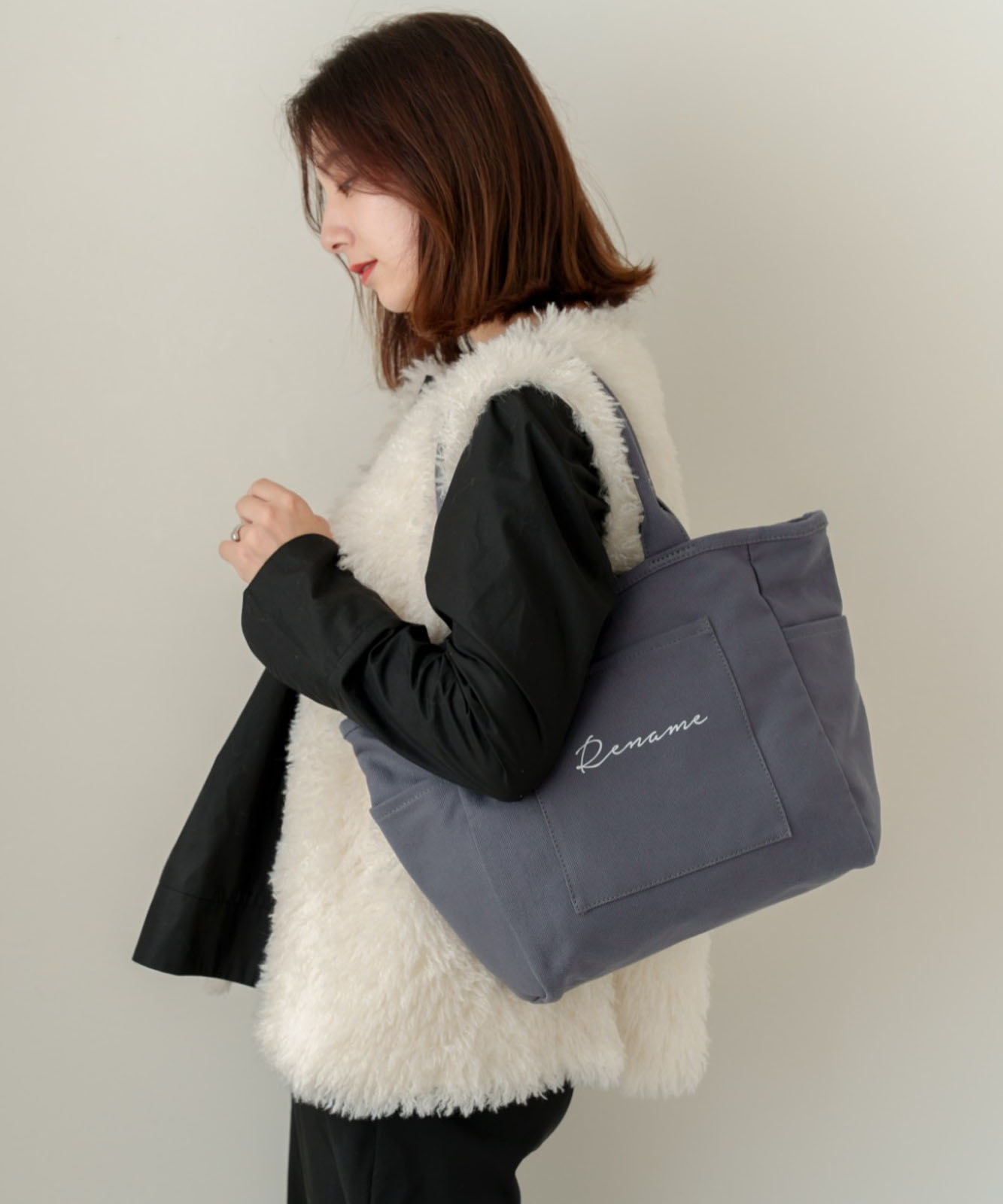 Rename 帆布 BOXトートバッグ RTH22136