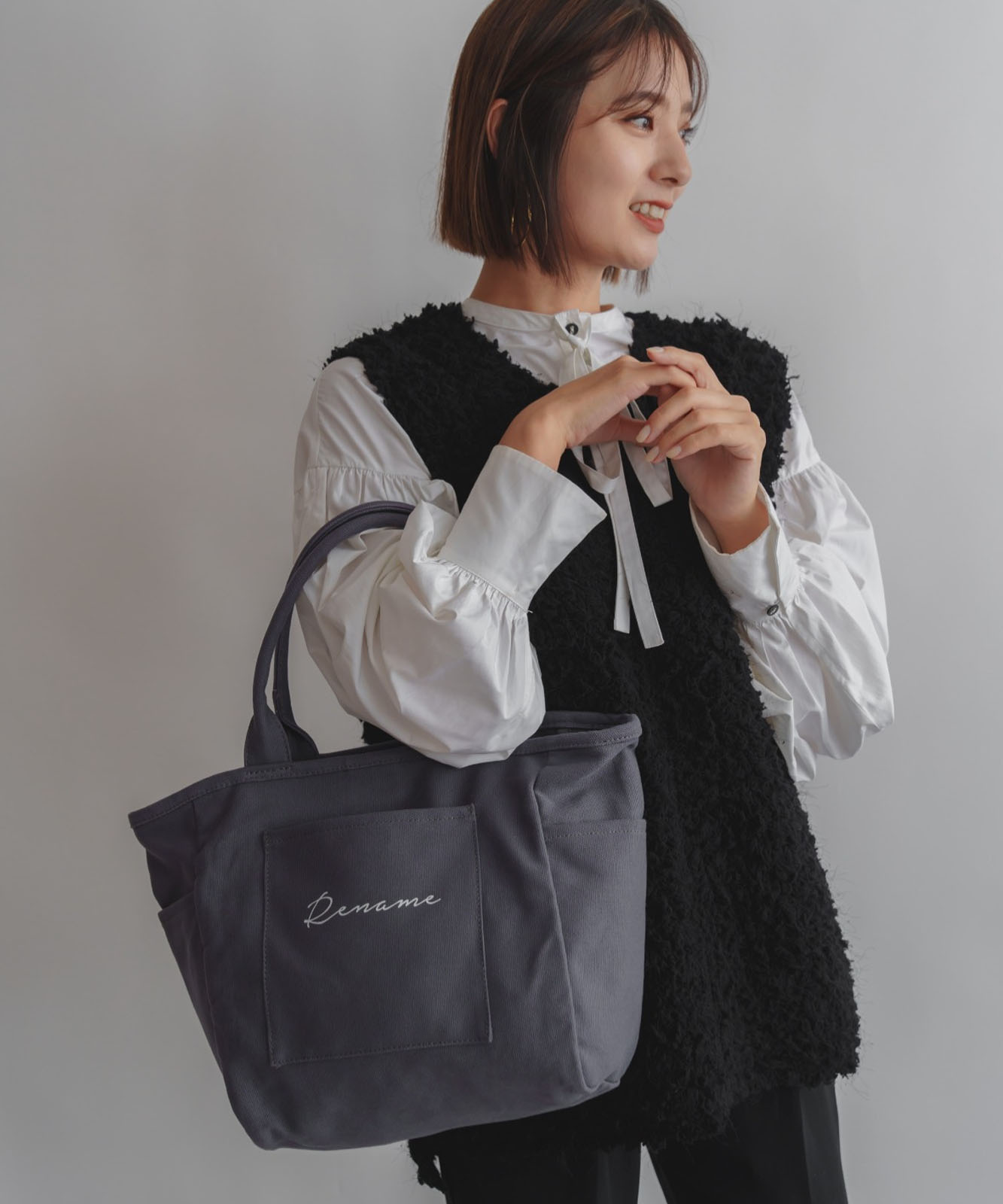 Rename 帆布 BOXトートバッグ