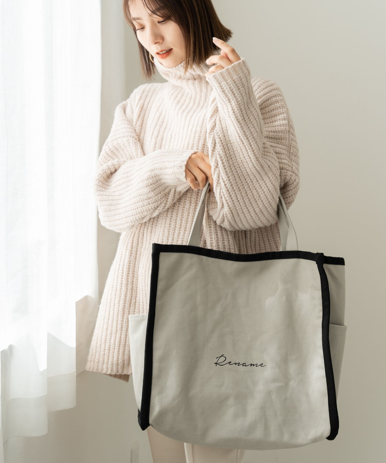 Rename 帆布 トートバッグ