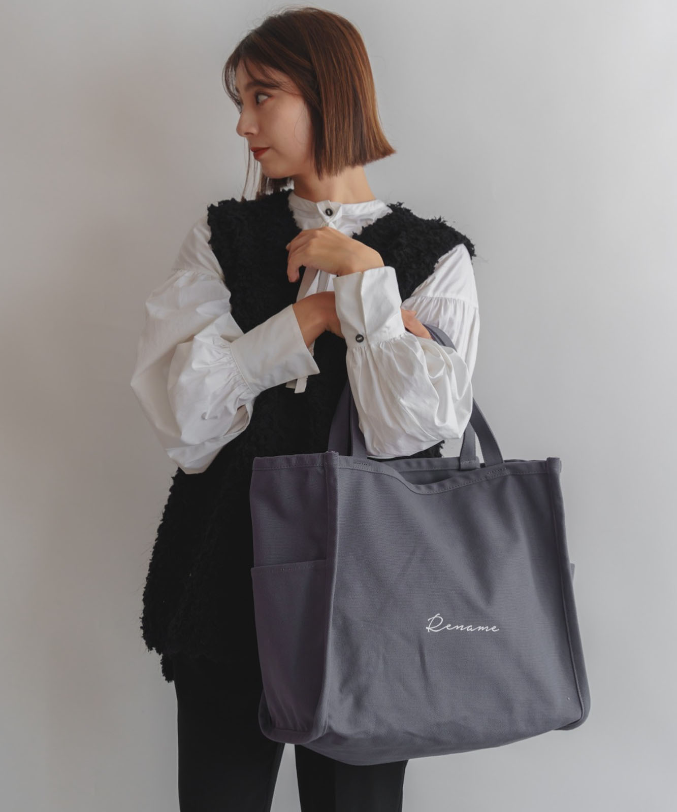Rename 帆布 トートバッグ