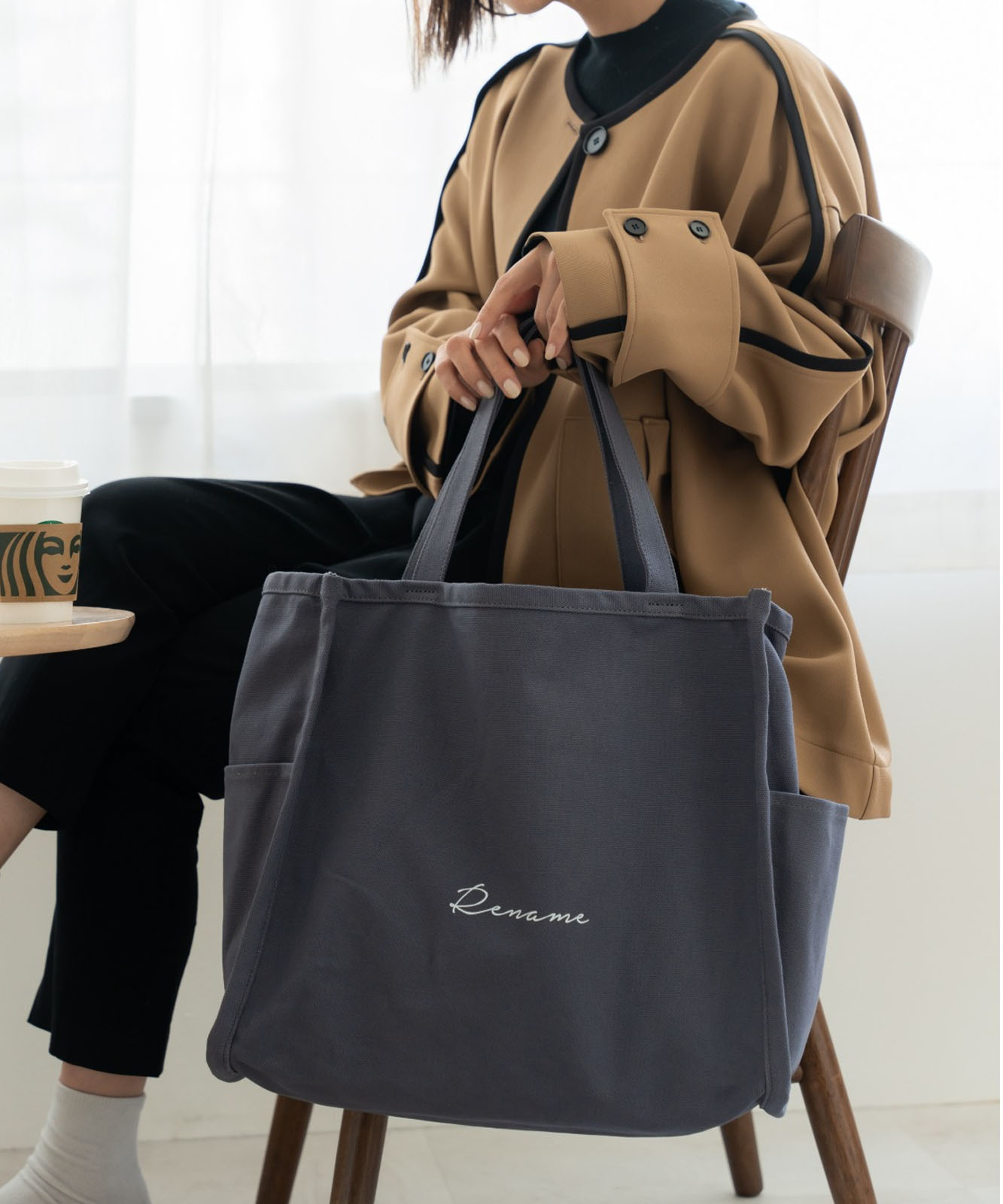 Rename 帆布 トートバッグ