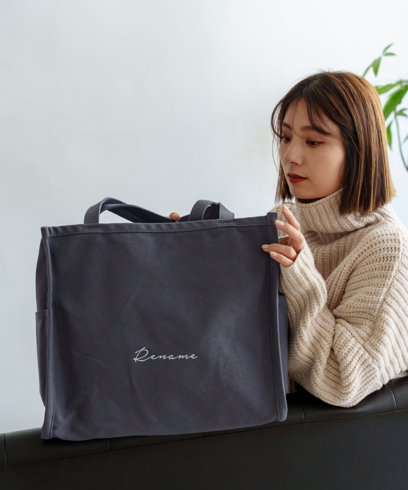 Rename 帆布 トートバッグ