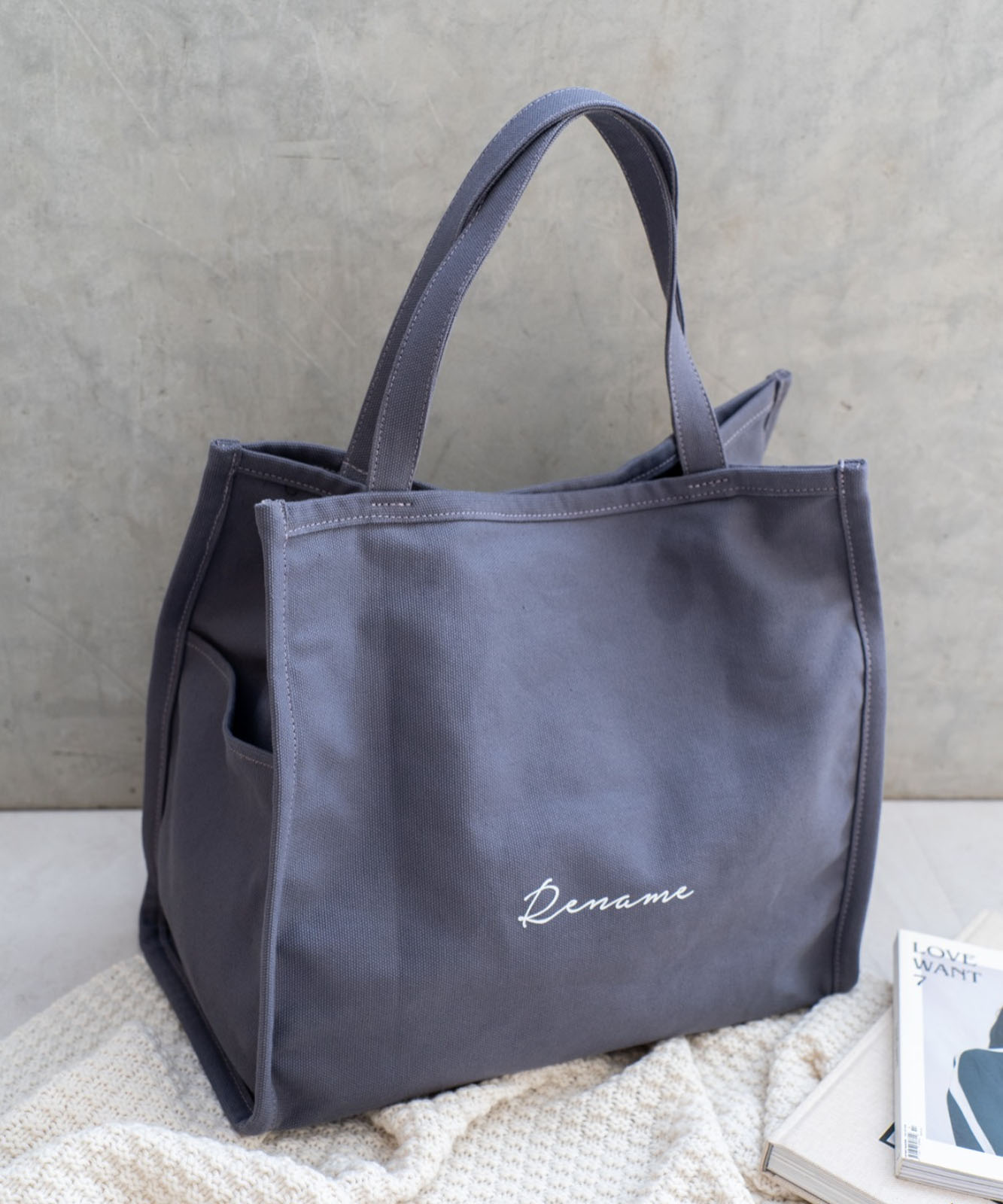 Rename 帆布 トートバッグ