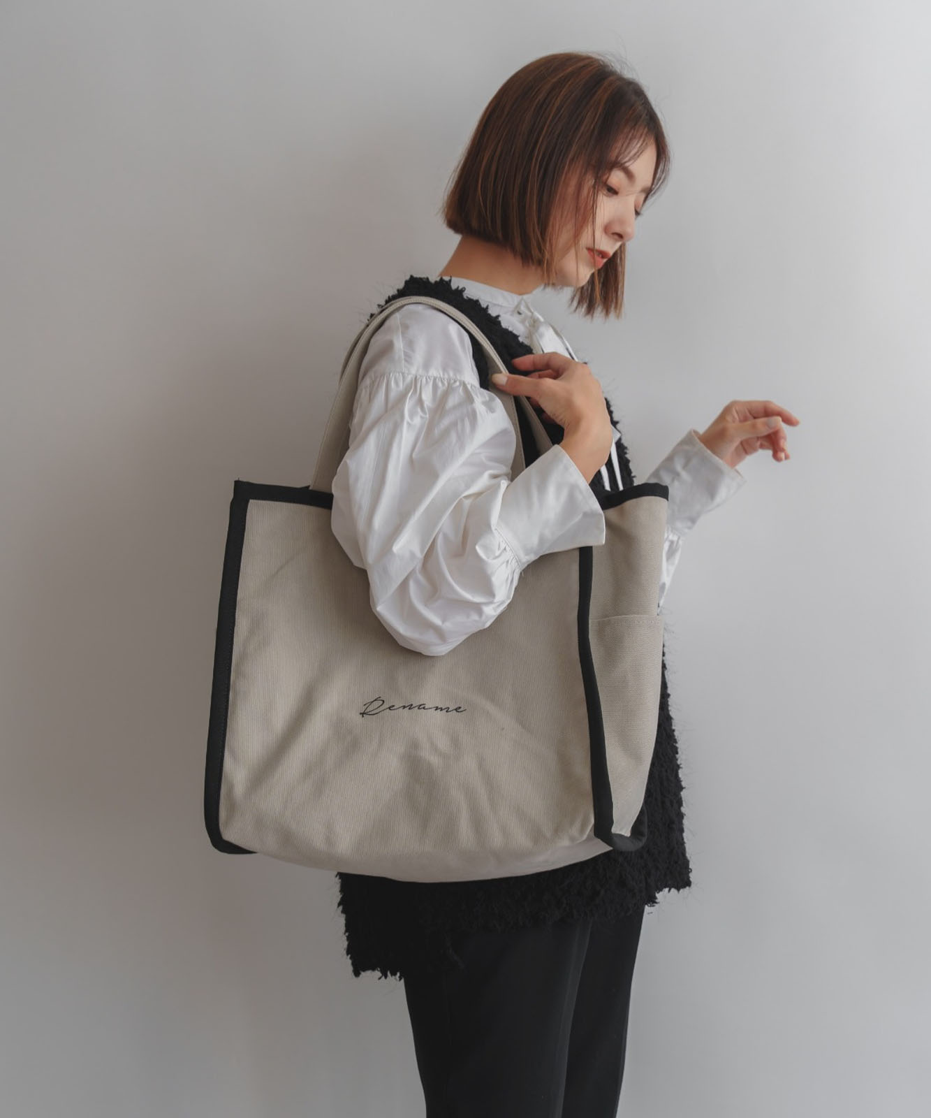 Rename 帆布 トートバッグ