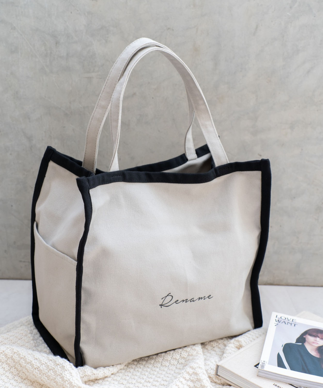 Rename 帆布 トートバッグ
