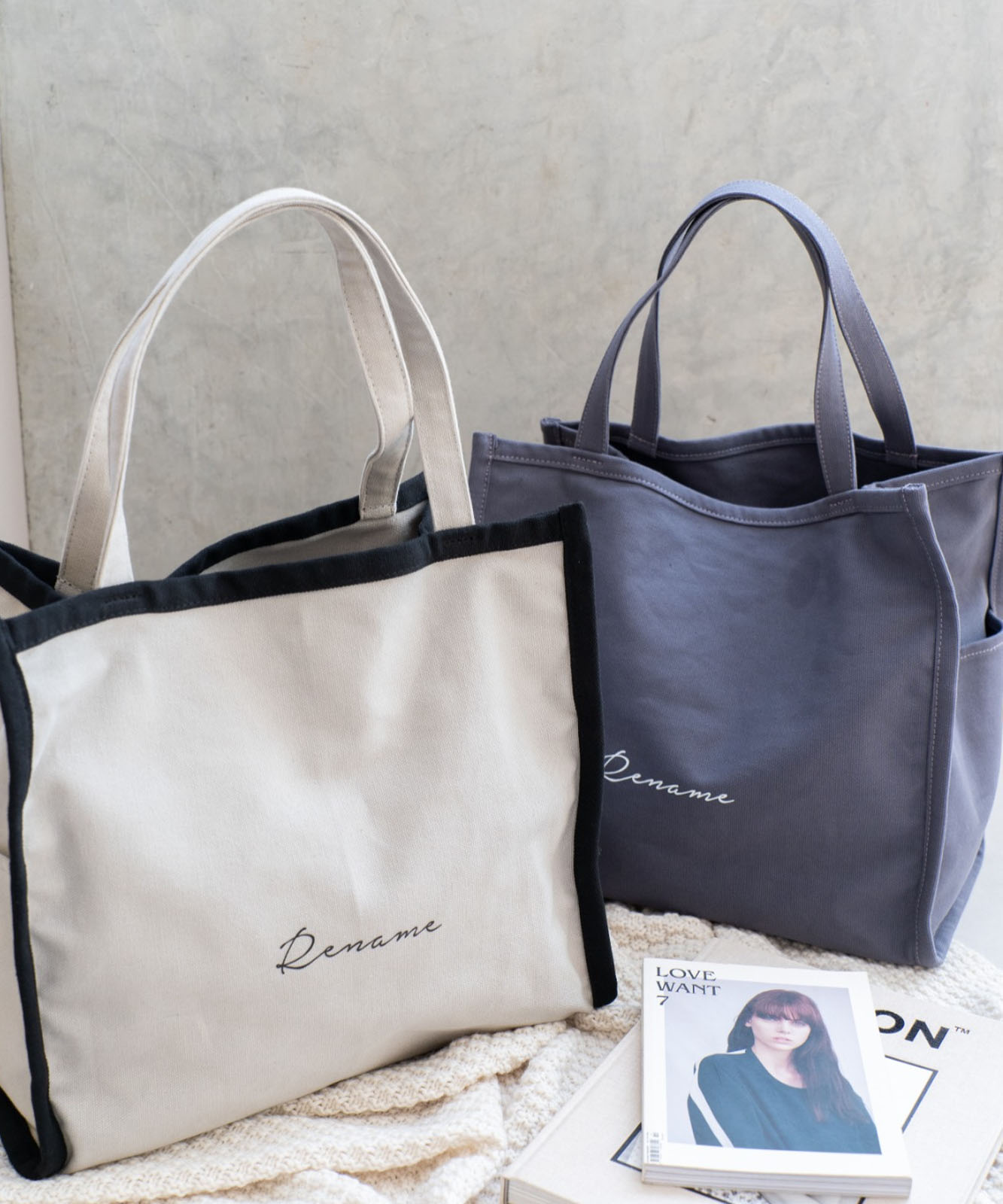 Rename 帆布 トートバッグ