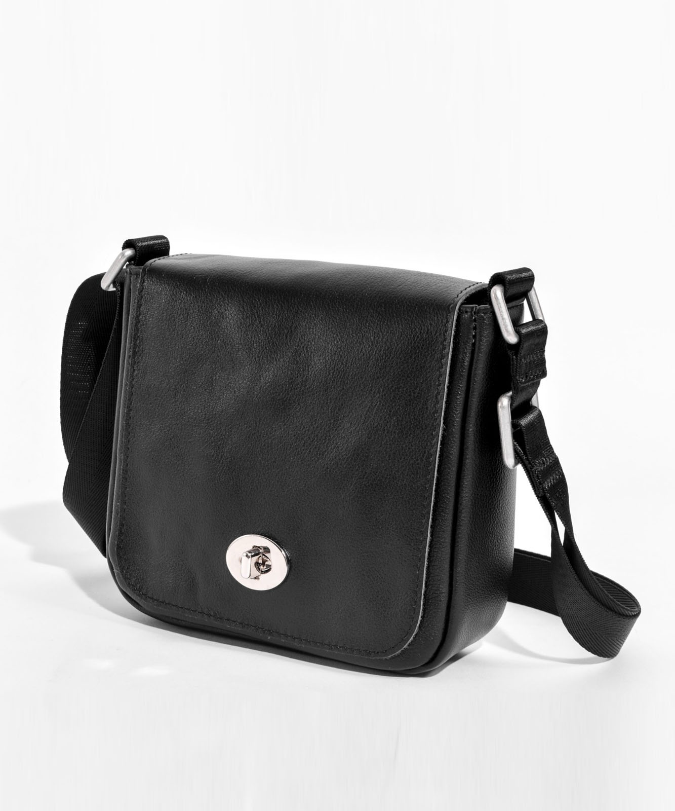 DEVICE＋ カウレザー フロントバックル ミニショルダーバッグ