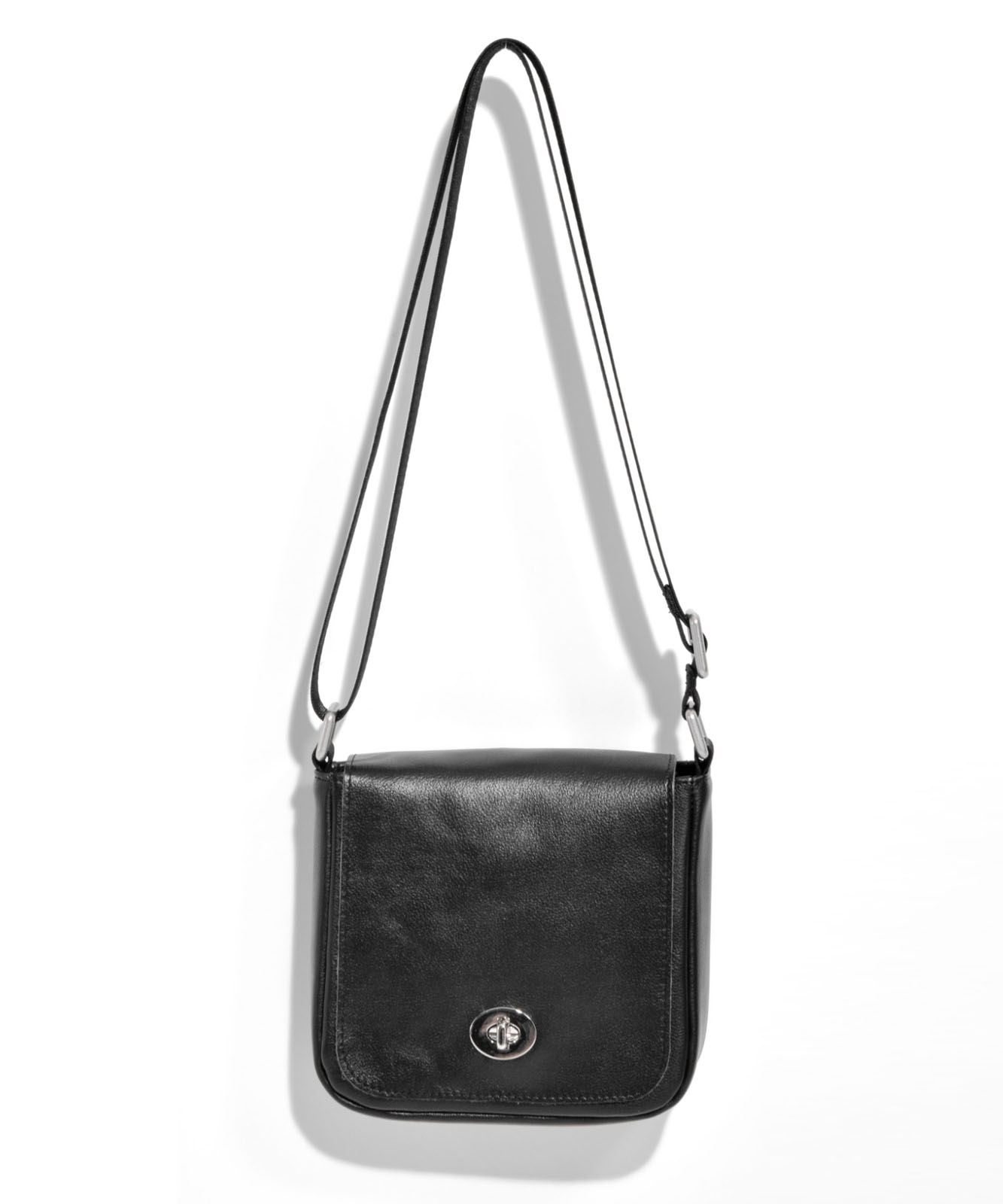 DEVICE＋ カウレザー フロントバックル ミニショルダーバッグ