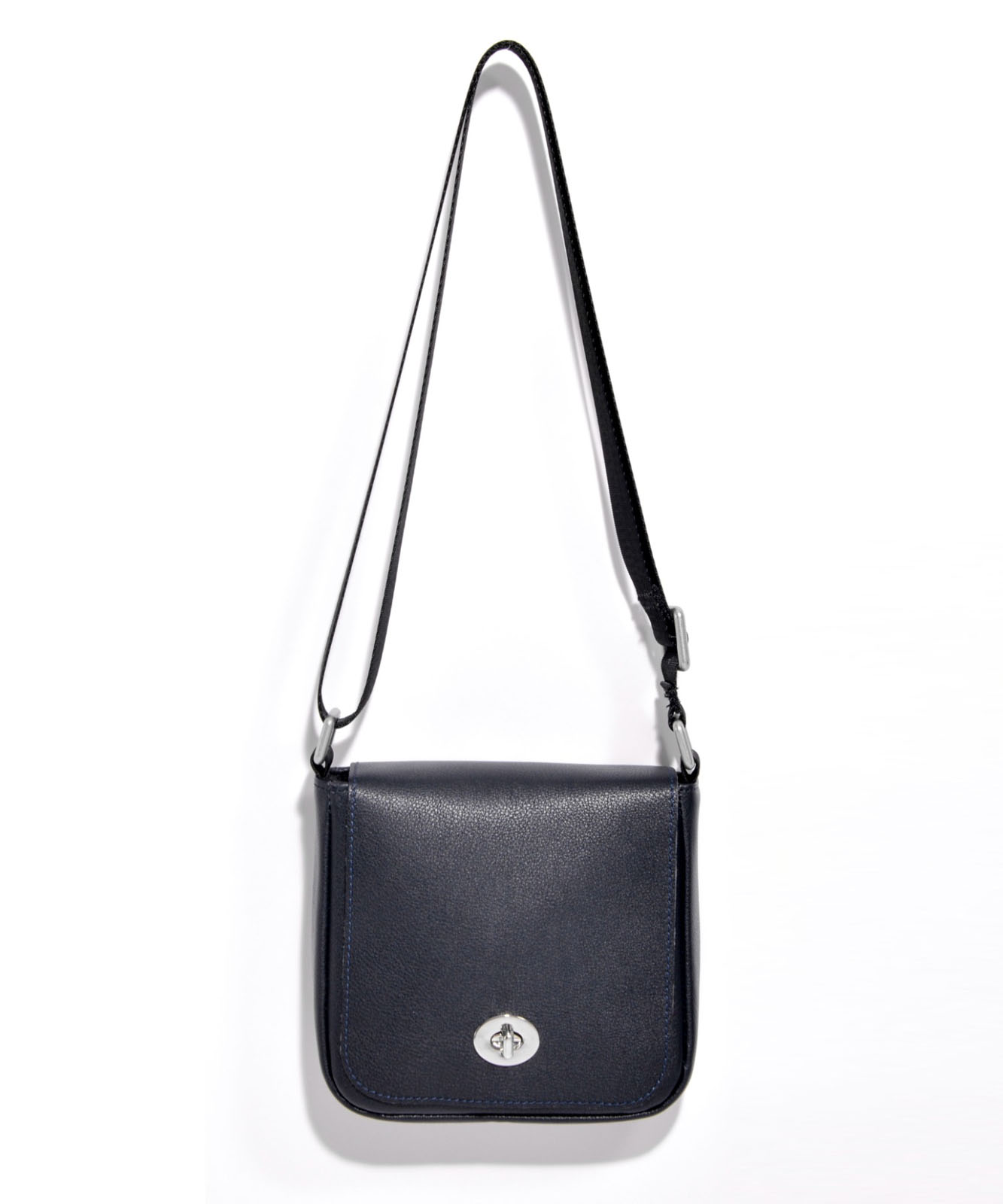 DEVICE＋ カウレザー フロントバックル ミニショルダーバッグ