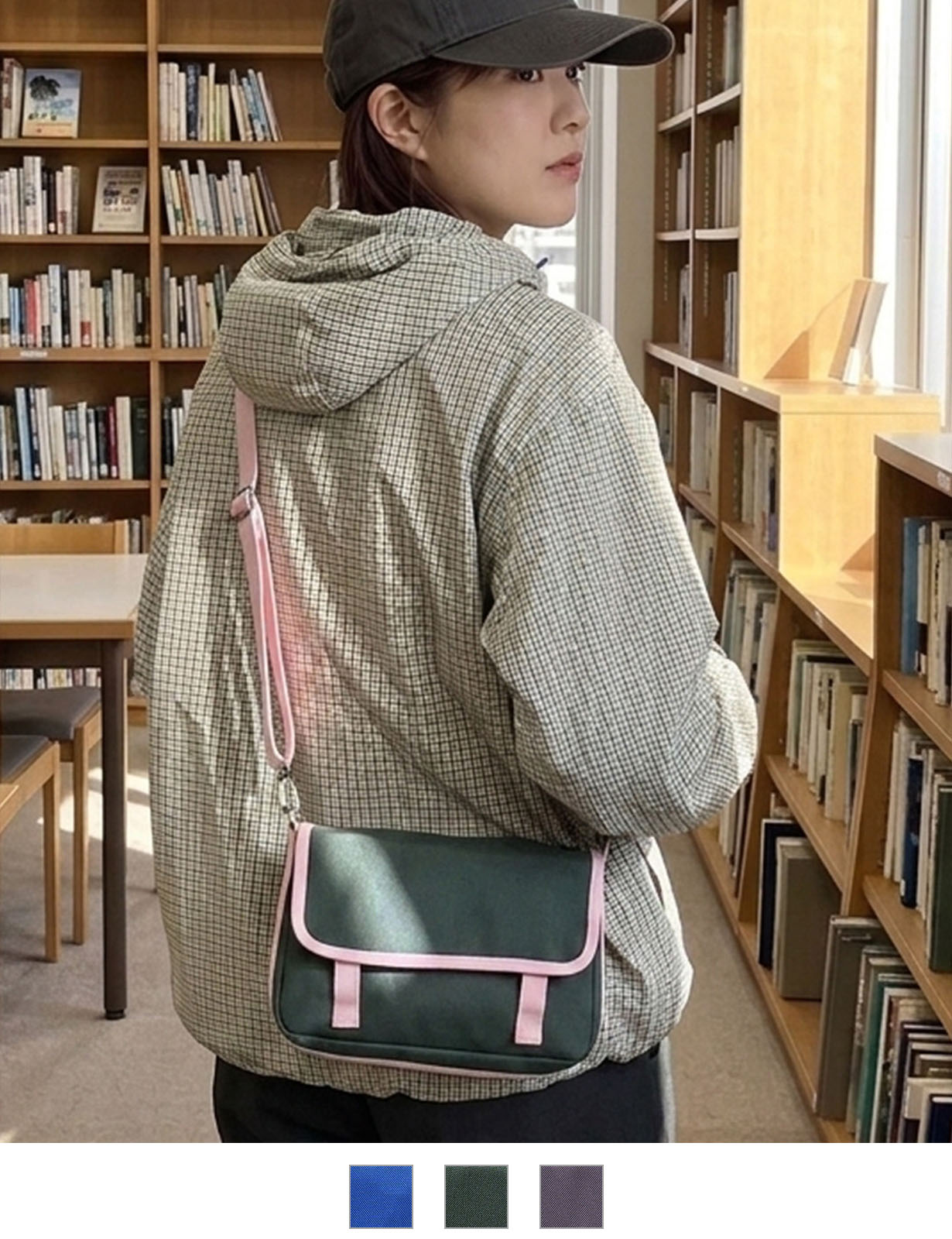 【 DEVICE select 】 サステナブル バイカラー ミニショルダーバッグ フラップ サコッシュ メッセンジャーバッグ 韓国 ストリート Y2K メンズ レディース C558MINI