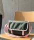 【 DEVICE select 】 サステナブル バイカラー ミニショルダーバッグ フラップ サコッシュ メッセンジャーバッグ 韓国 ストリート Y2K メンズ レディース C558MINI