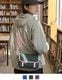 【 DEVICE select 】 サステナブル バイカラー ミニショルダーバッグ フラップ サコッシュ メッセンジャーバッグ 韓国 ストリート Y2K メンズ レディース C558MINI