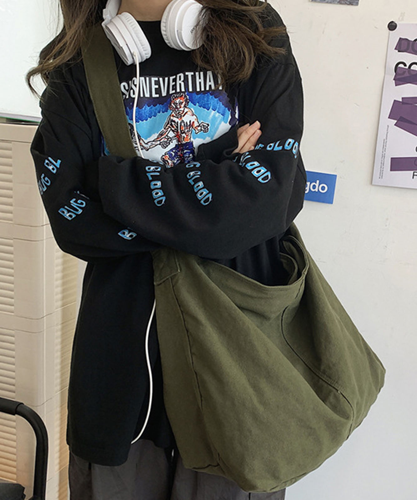 【 Rename 】 ウォッシュ加工 アジャスターベルト付き キャンバス ビッグトートショルダーバッグ メンズ レディース ユニセックス RSH22032