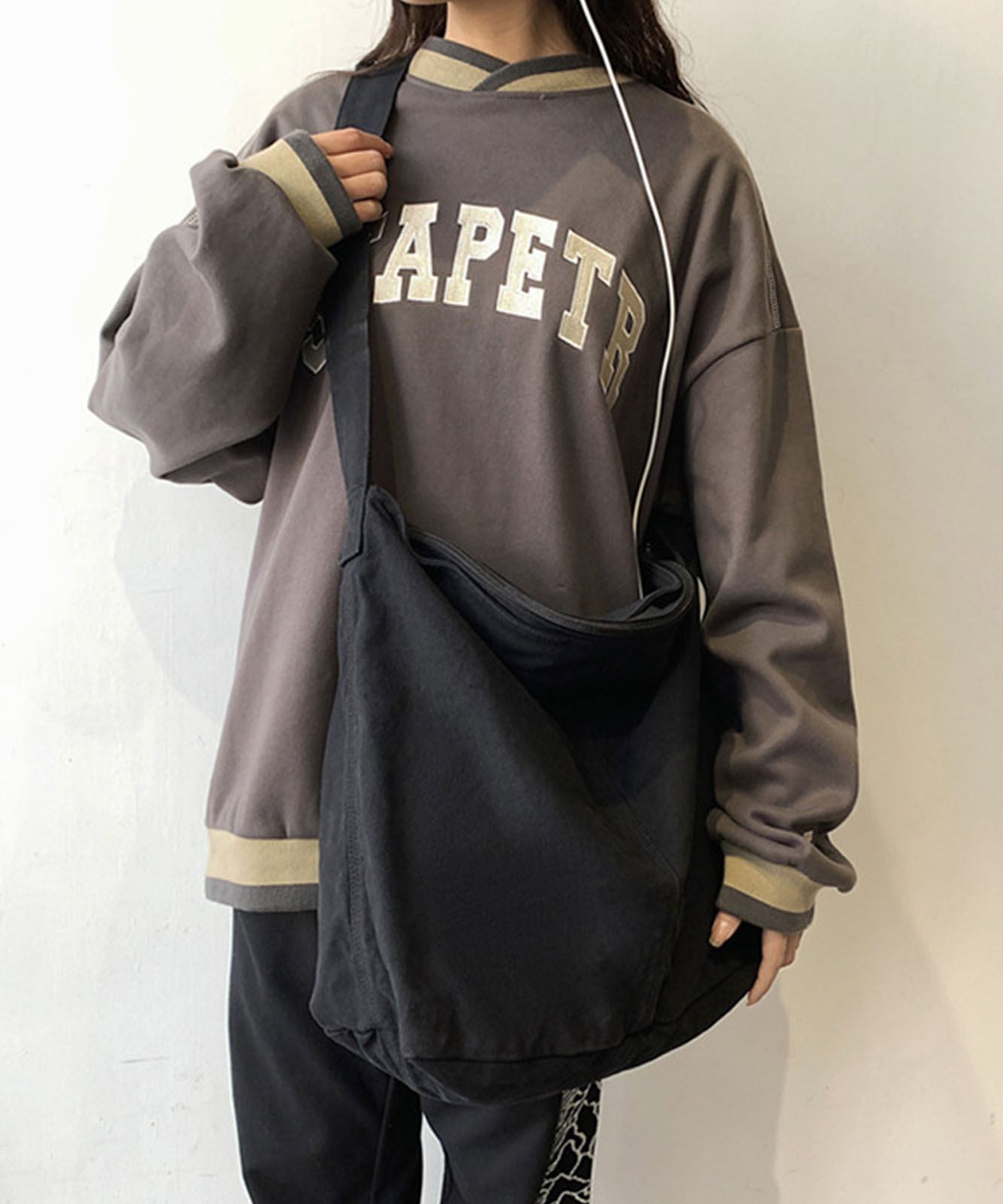 【 Rename 】 ウォッシュ加工 アジャスターベルト付き キャンバス ビッグトートショルダーバッグ メンズ レディース ユニセックス RSH22032