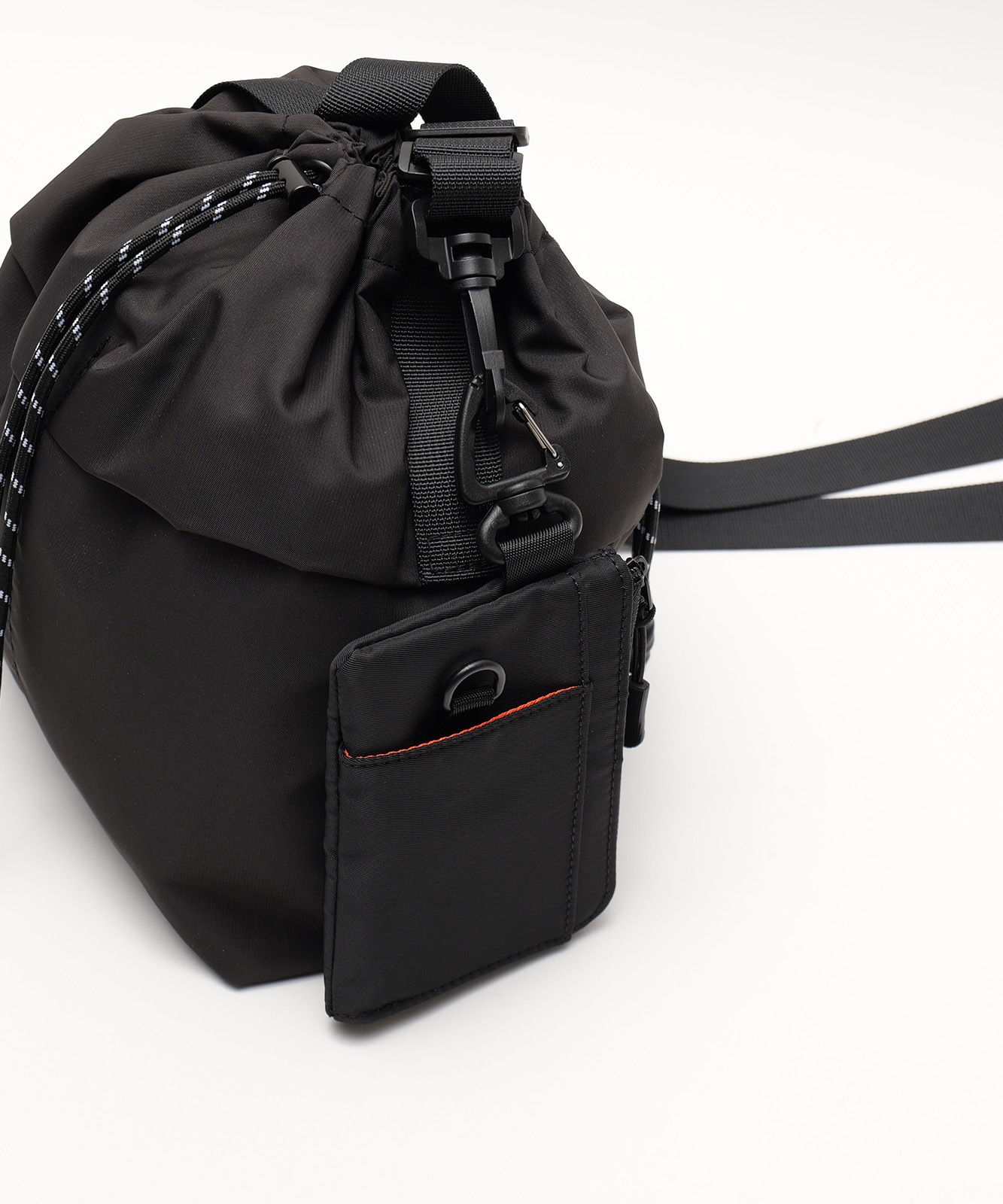 【 DEVICE 】 カラビナ付き マルチ コインケース ミニ財布 フラグメントケース ポーチ L字ファスナー ミリタリー MA-1風 メンズ レディース ユニセックス DPN26030
