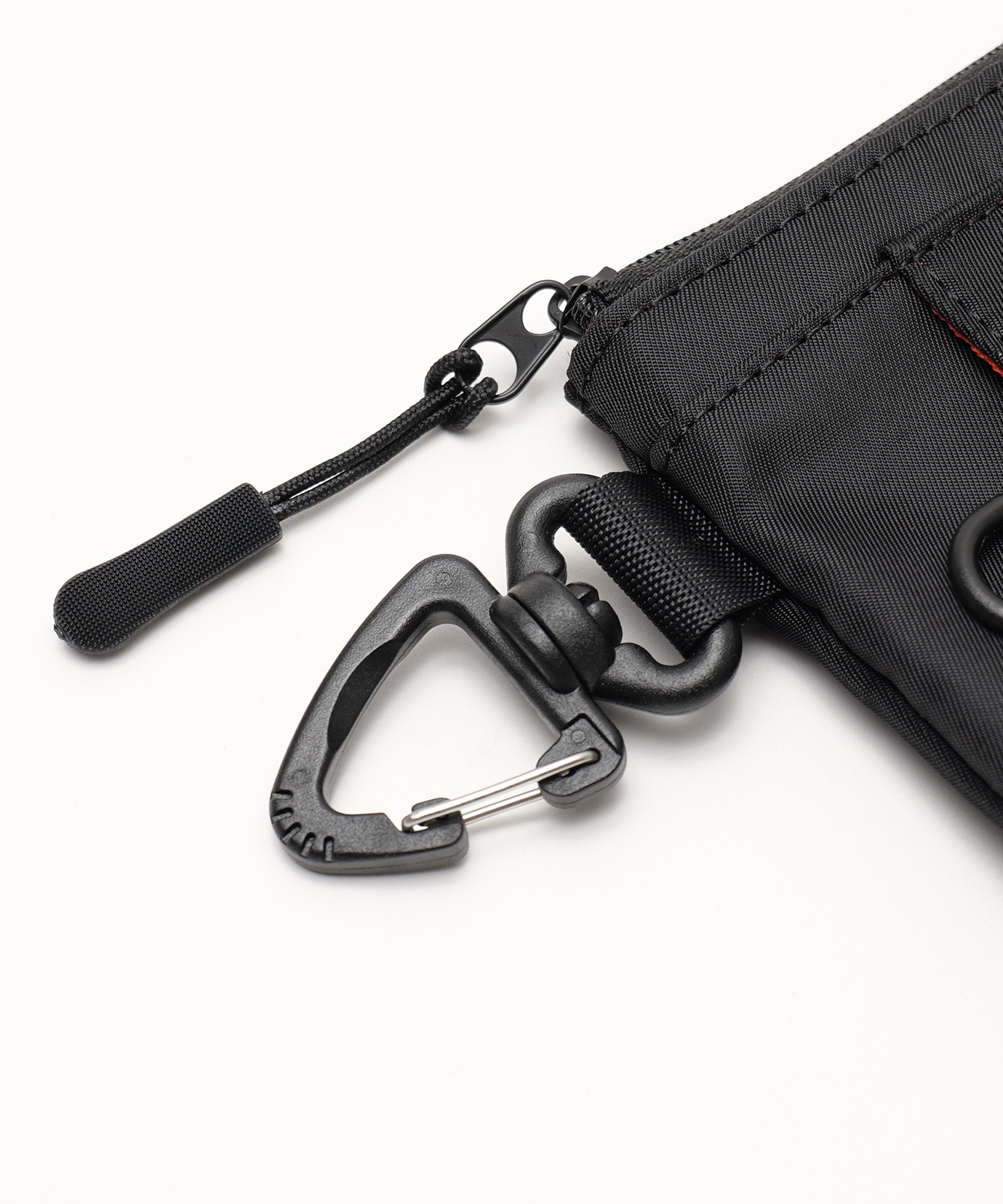 【 DEVICE 】 カラビナ付き マルチ コインケース ミニ財布 フラグメントケース ポーチ L字ファスナー ミリタリー MA-1風 メンズ レディース ユニセックス DPN26030