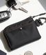 【 DEVICE 】 カラビナ付き マルチ コインケース ミニ財布 フラグメントケース ポーチ L字ファスナー ミリタリー MA-1風 メンズ レディース ユニセックス DPN26030