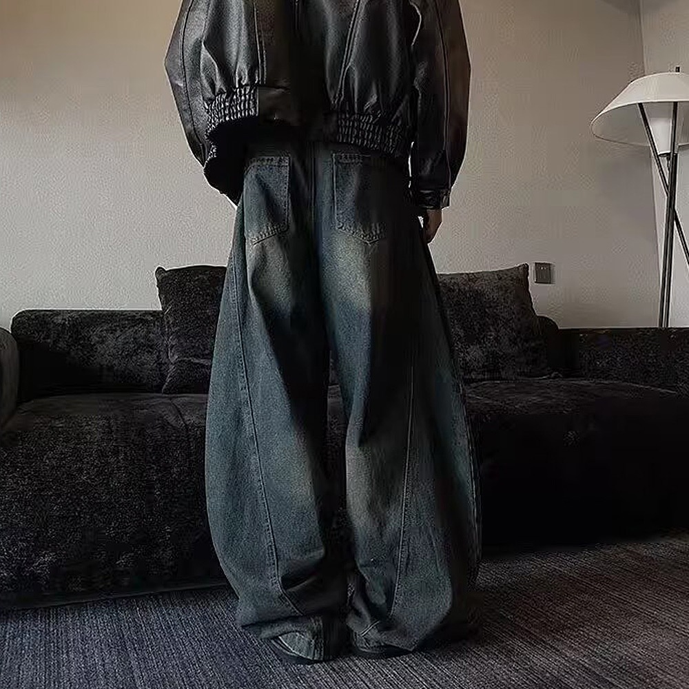 ヴィンテージ ウォッシュ デニム パンツ 