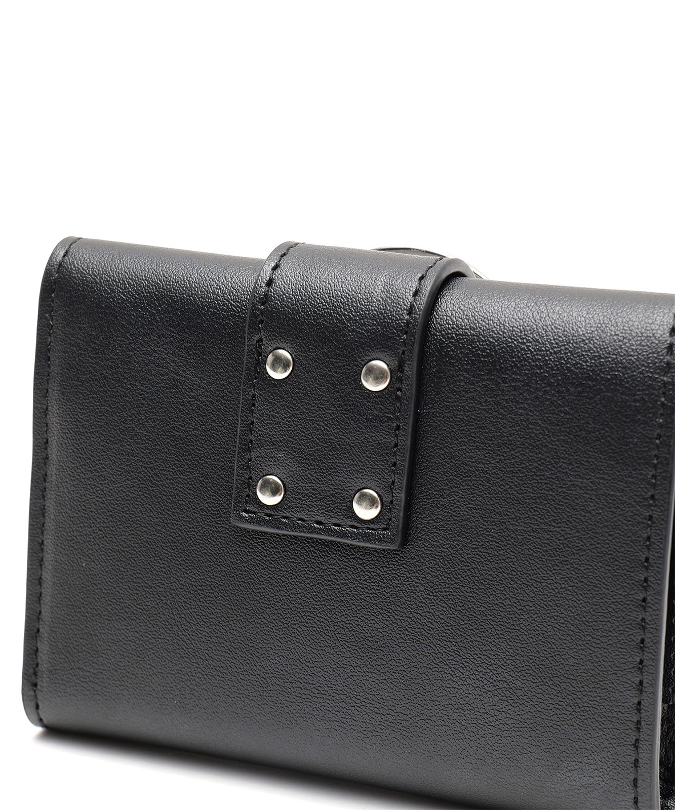 【DEVICE】 メタルバックル スタッズ ミニウォレット 三つ折り財布 コンパクト財布 Y2K ストリート メンズ レディース DPG26042 メンズ レディース ユニセックス おしゃれ 大容量 軽量 通学 通勤 韓国ストリート DPG26042